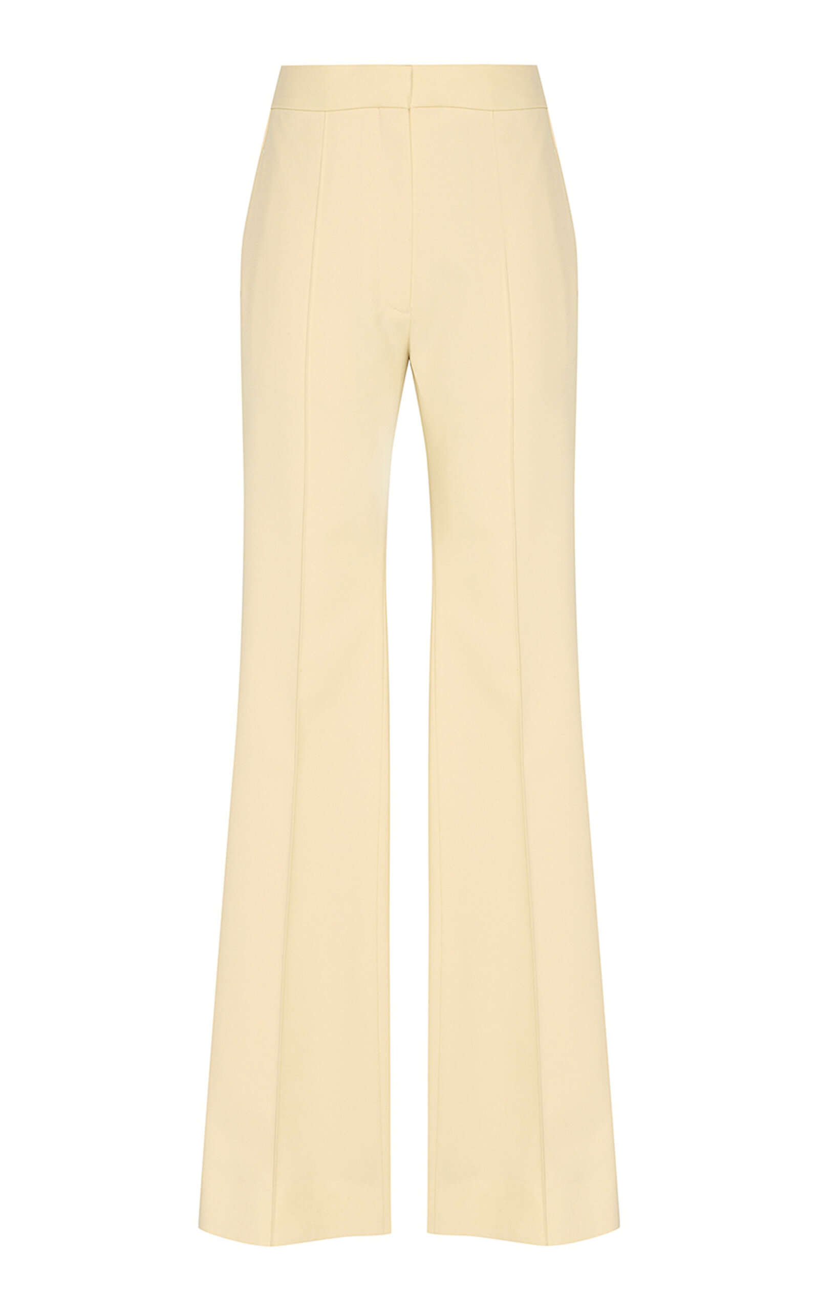 Zimmermann Clash Tuxedo Flare Pants In Yellow