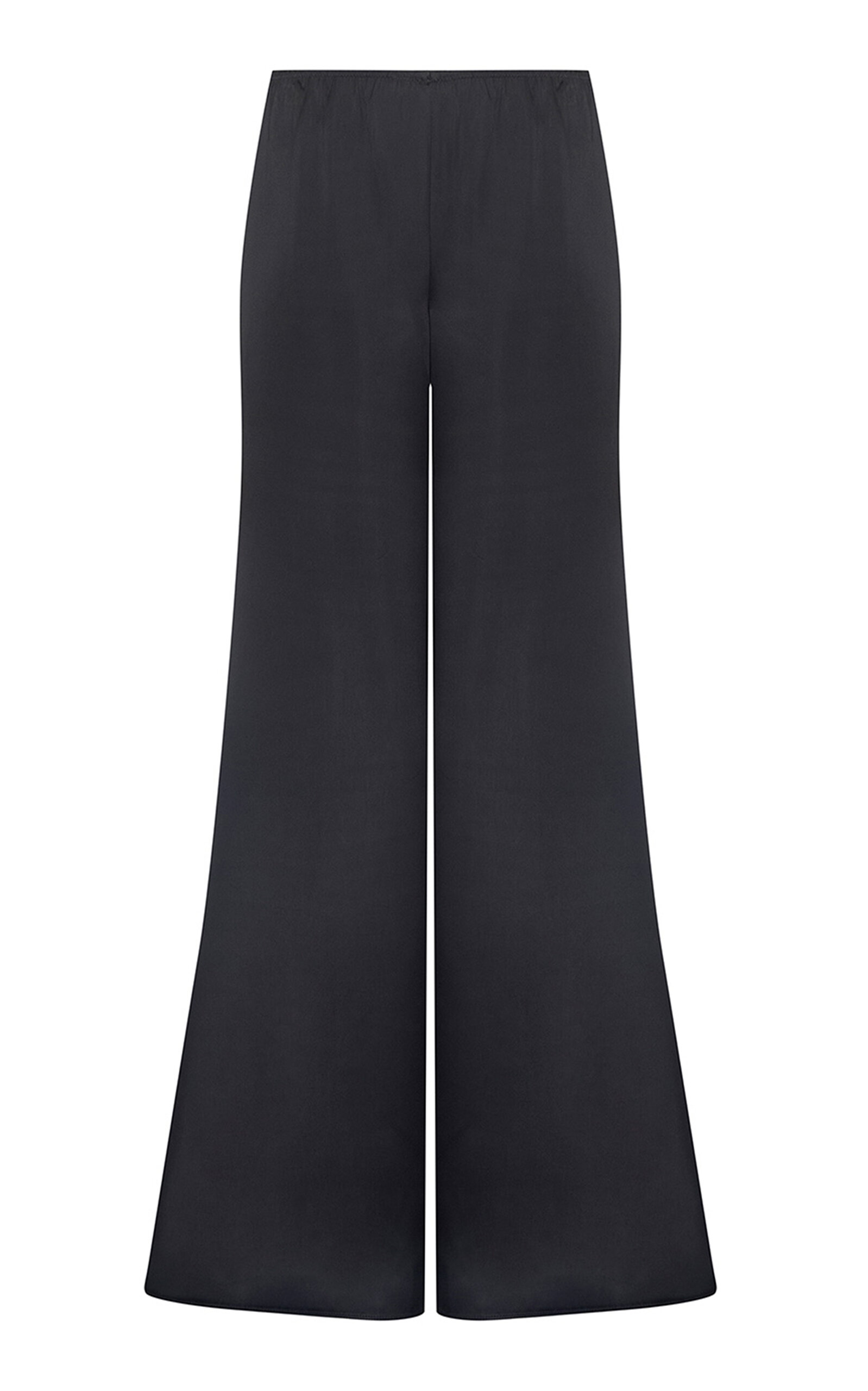 Zimmermann Clash Drape Wide-leg Pants In Black