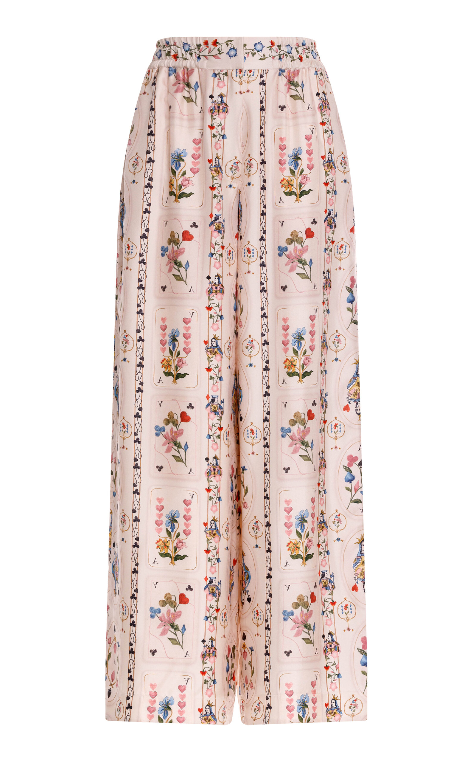 Agua by Agua Bendita Tota Hechizo Silk Straight Leg Pants - Moda Operandi
