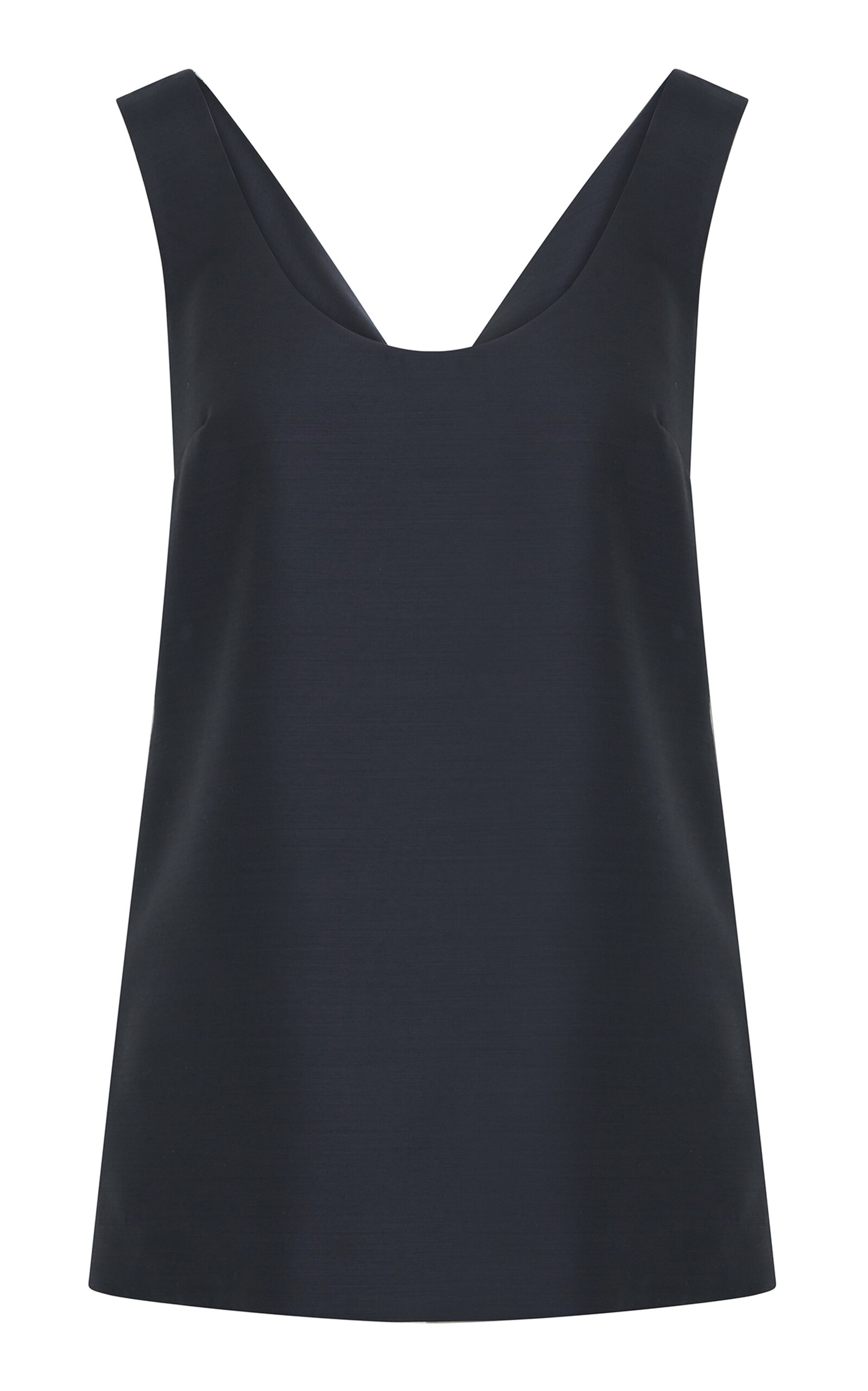 Heirlome Delphine Wool-silk Top In Black