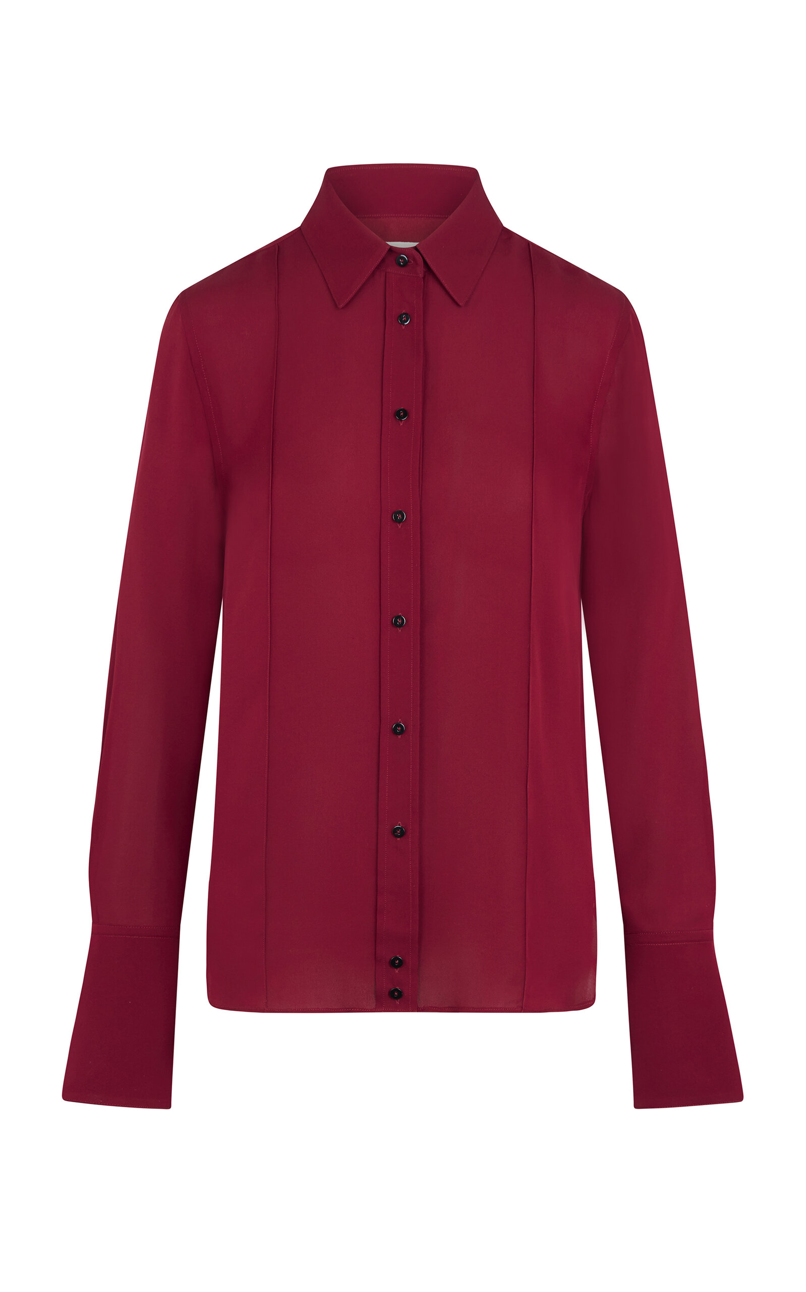 Heirlome Rose Silk Shirt In Red