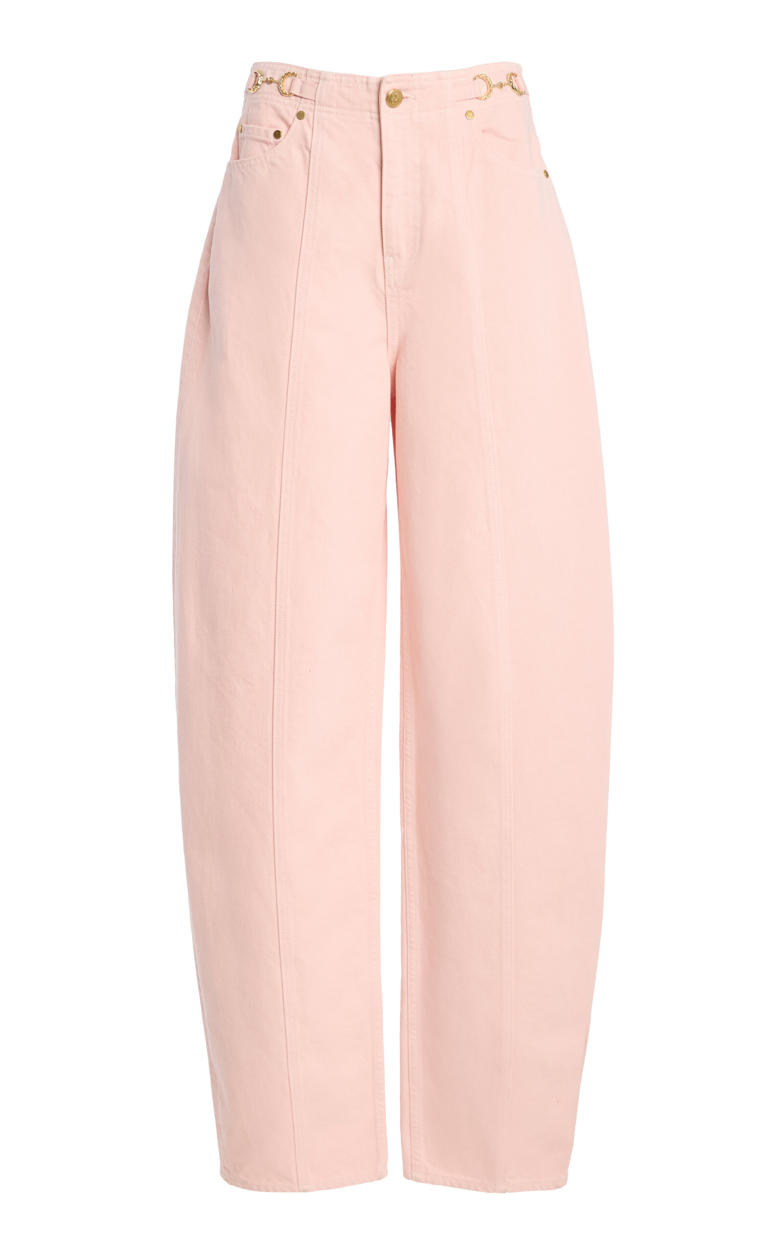 Ulla Johnson The Axel High-rise Denim Barrel-leg Jeans In Pink