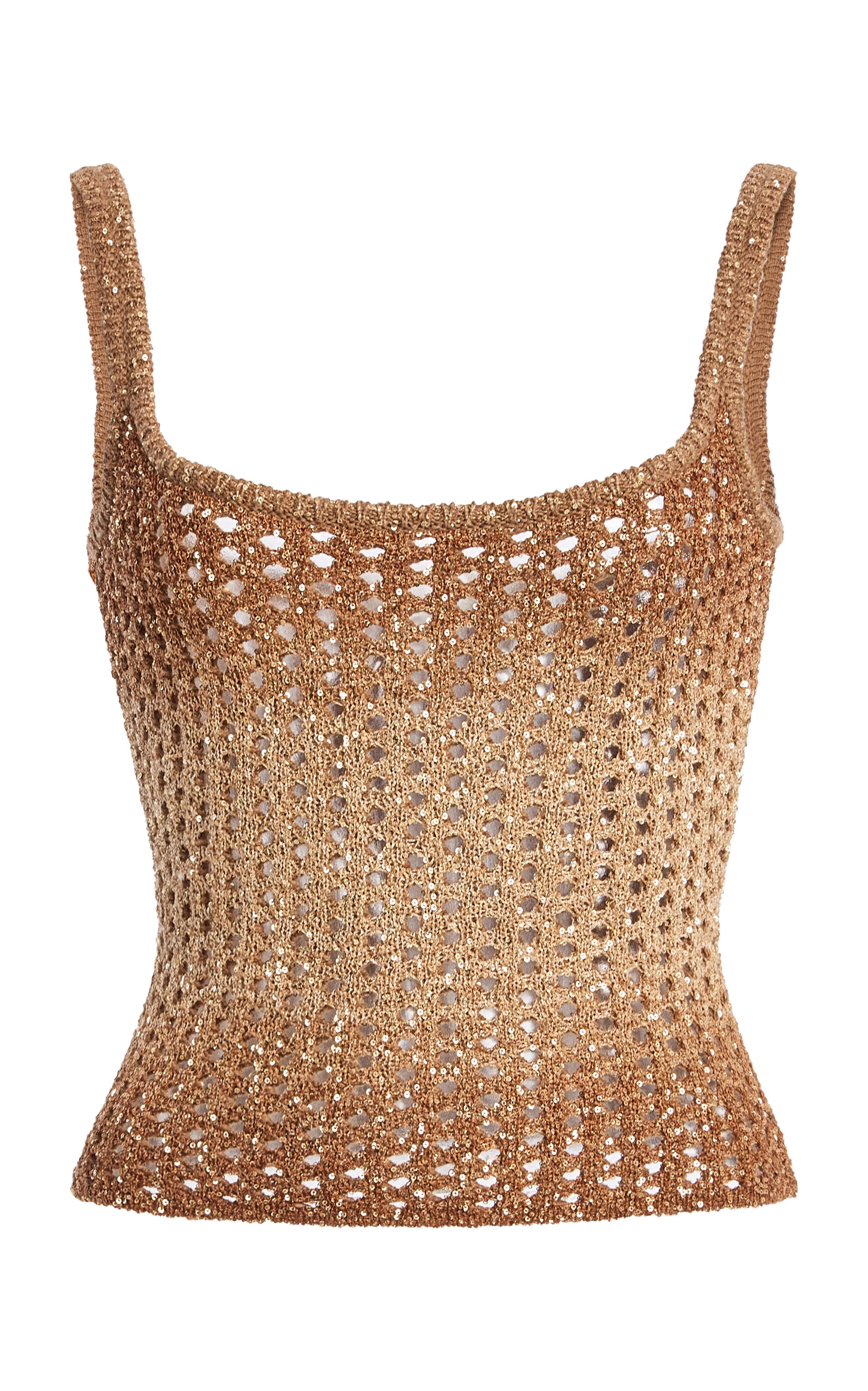 Ulla Johnson Monroe Sequined Knit Tank Top In Neutral