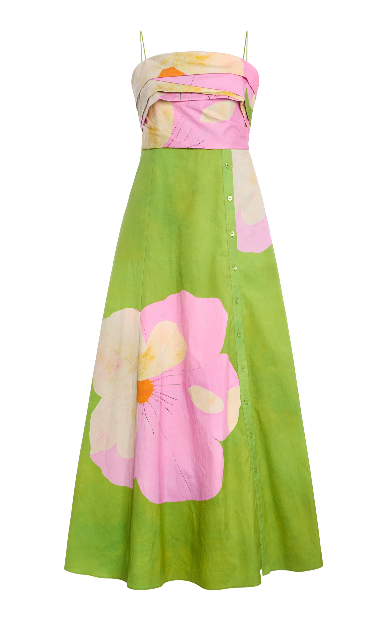 Ulla Johnson Anise Printed Cotton Midi Dress In Multi