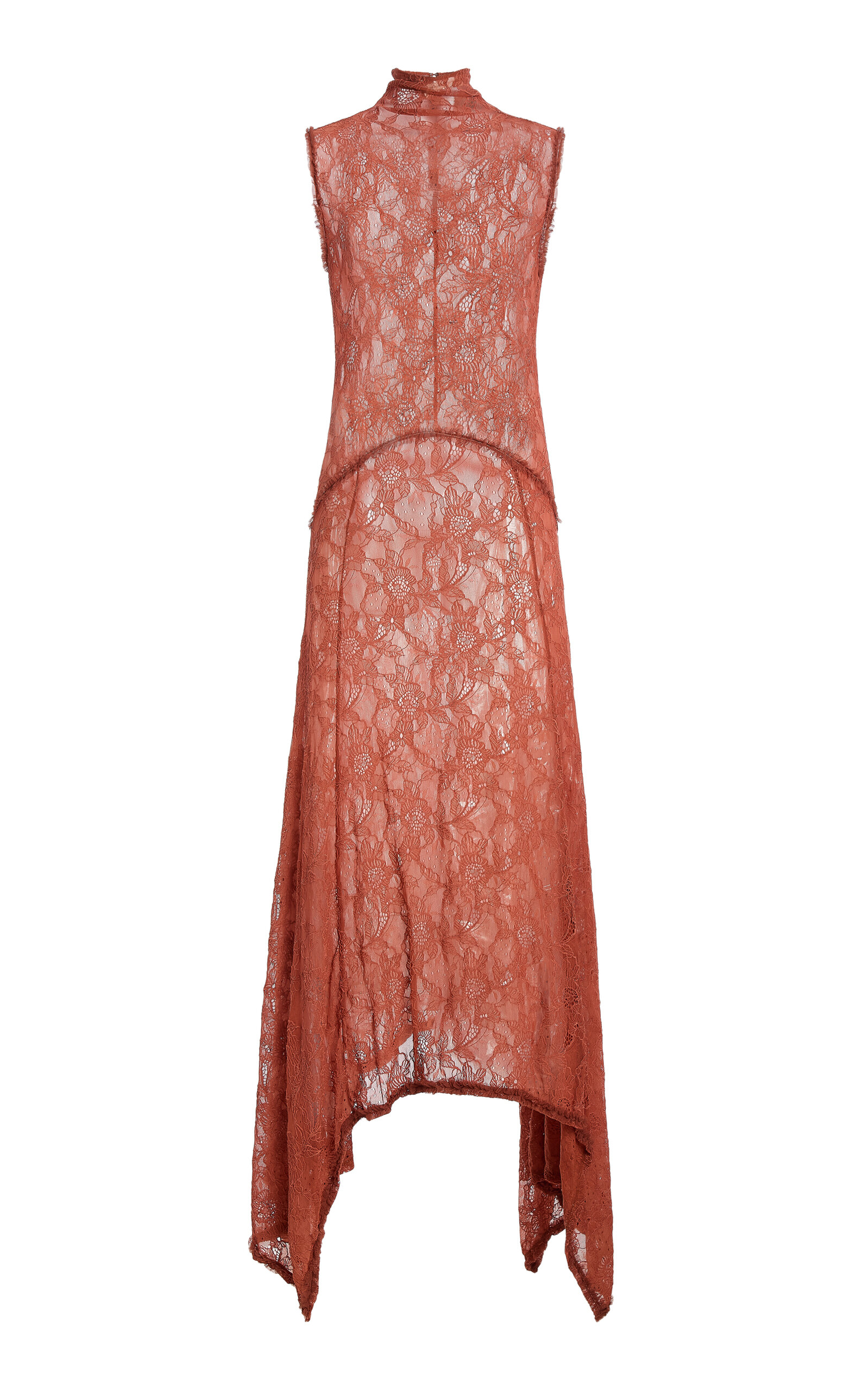 Ulla Johnson Zena Lace Midi Dress In Red