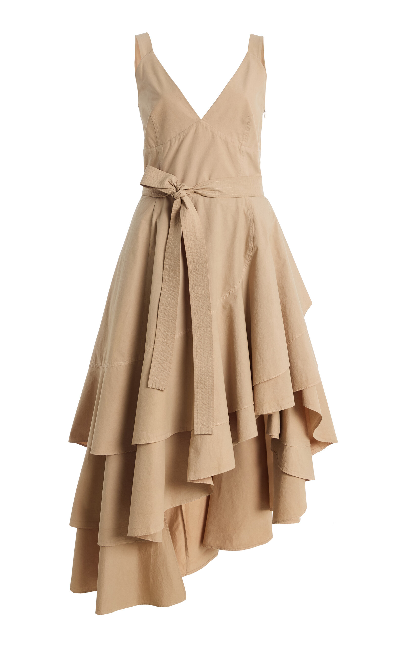 Co Asymmetric Layered Cotton Tank Dress - Moda Operandi