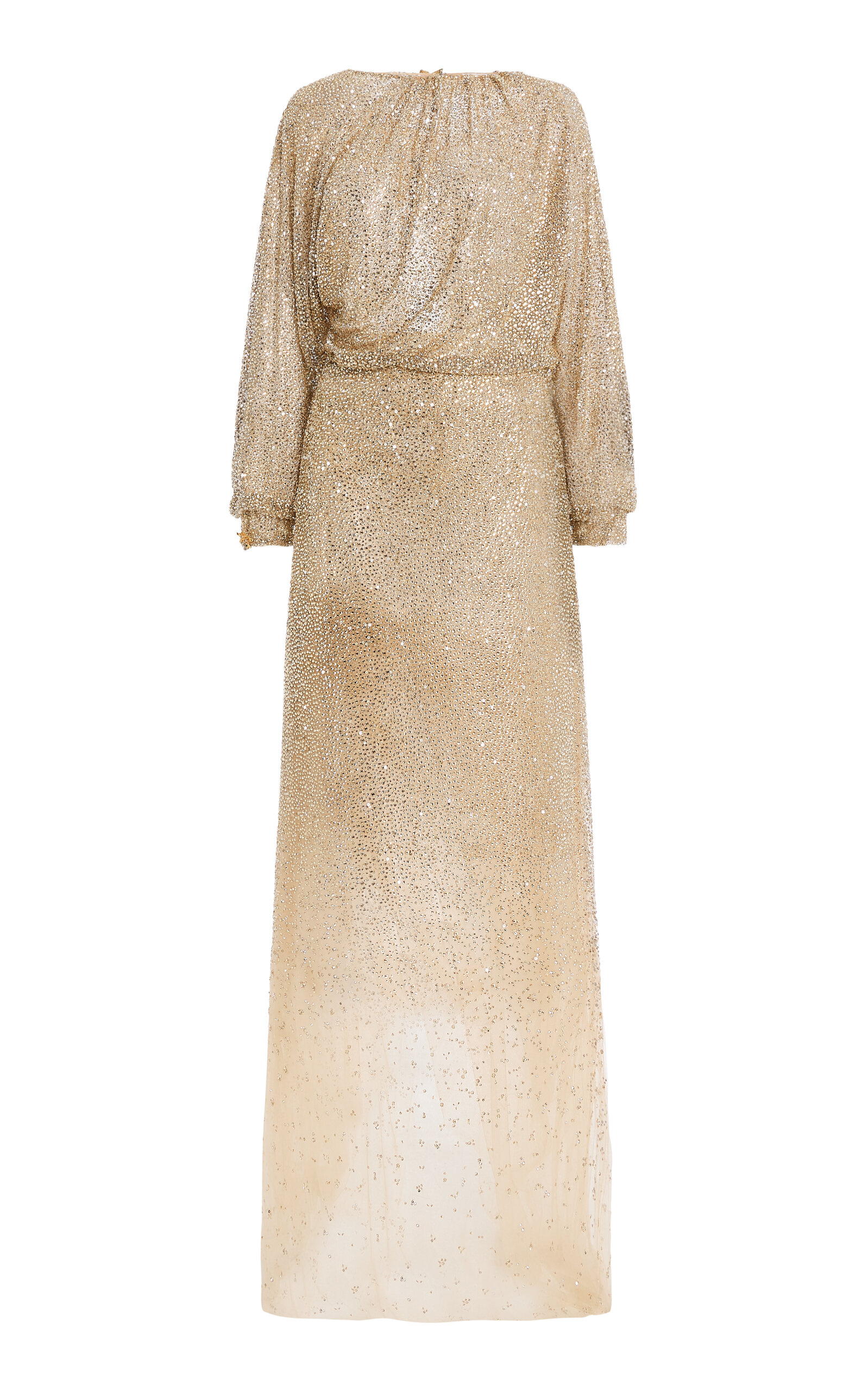 Oscar de la Renta Crystal-Embroidered Caftan - Moda Operandi