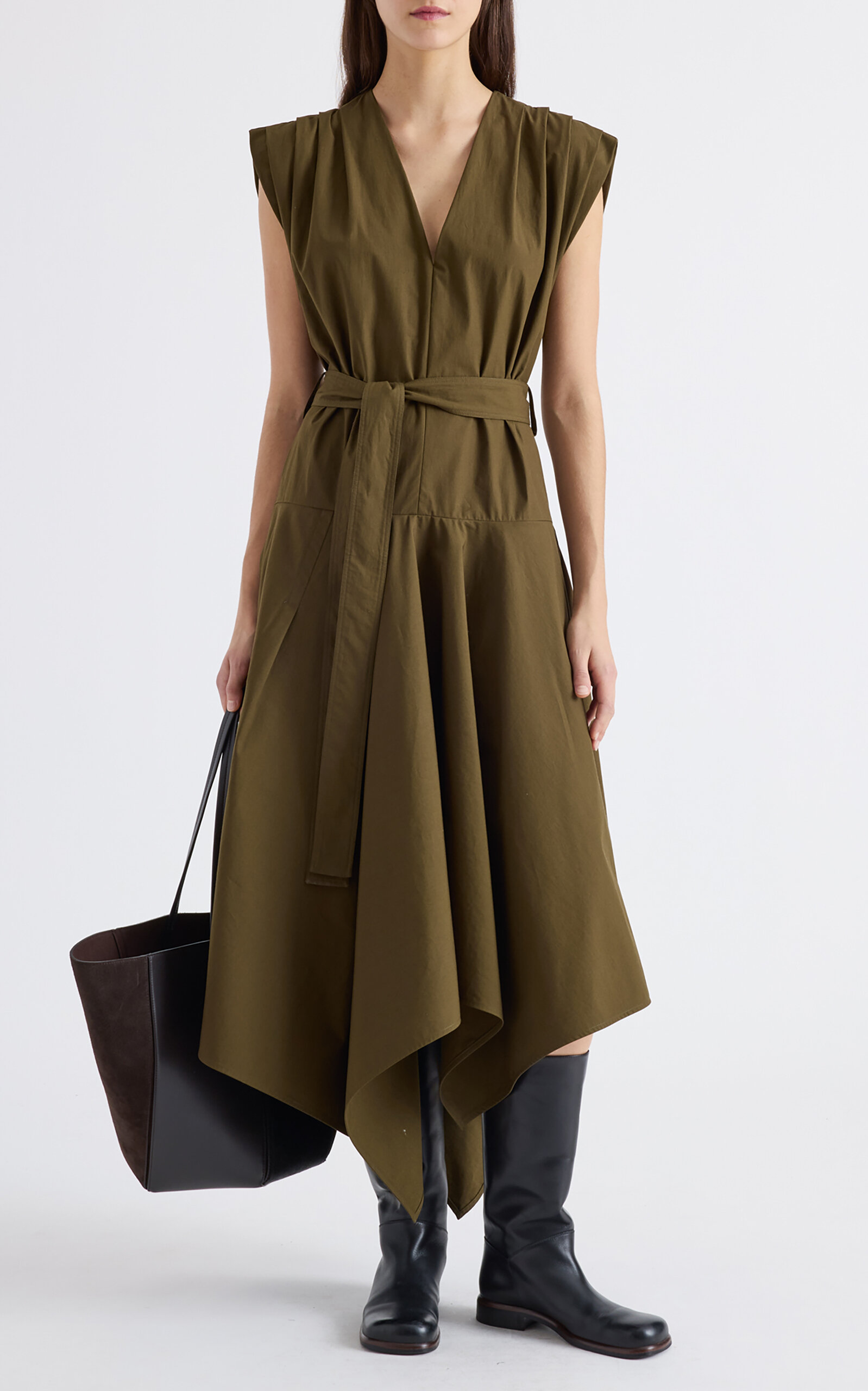 Proenza Schouler Adina Cotton Poplin Midi Dress - Moda Operandi
