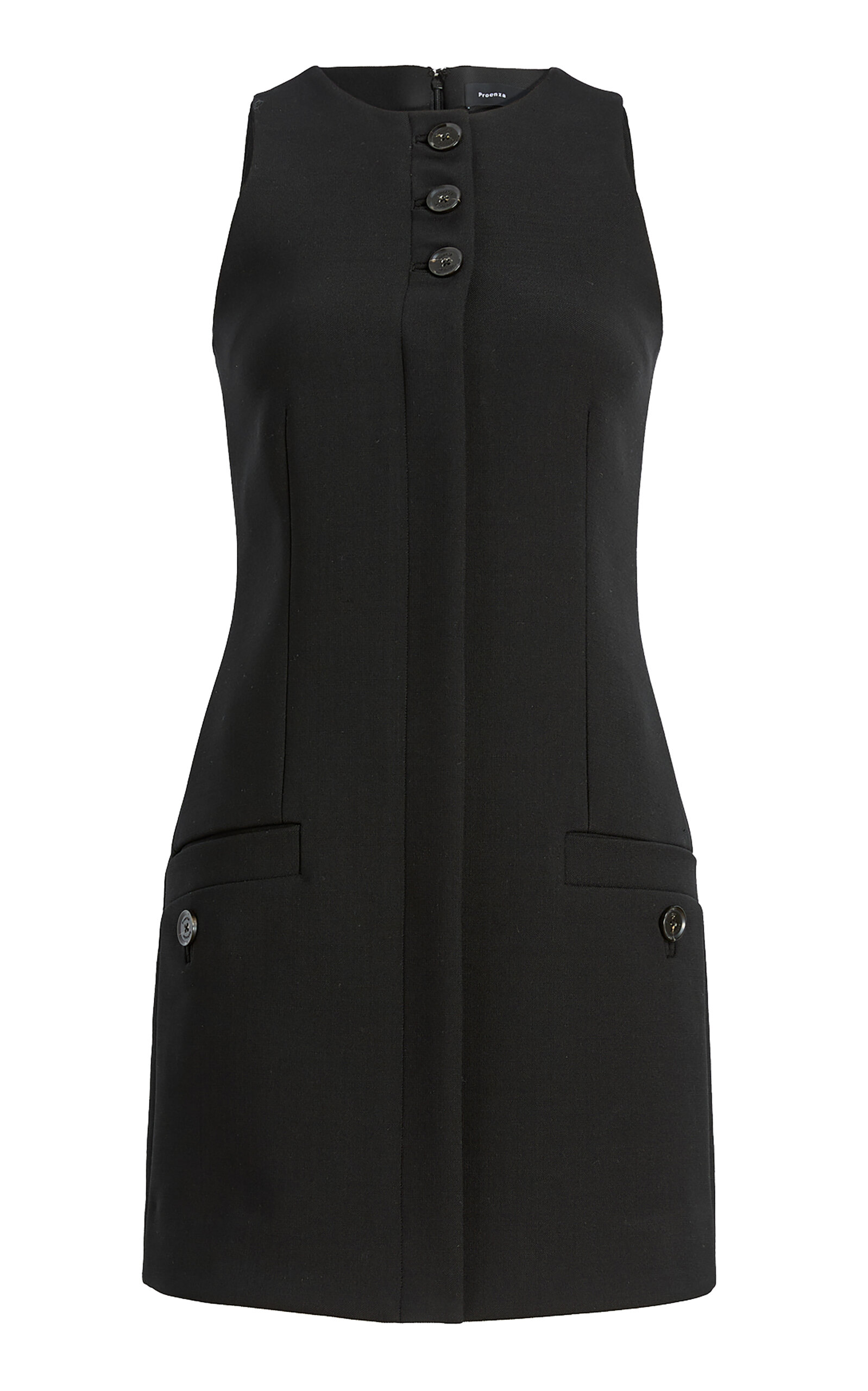 Proenza Schouler Dara Wool-blend Tunic Top In Black