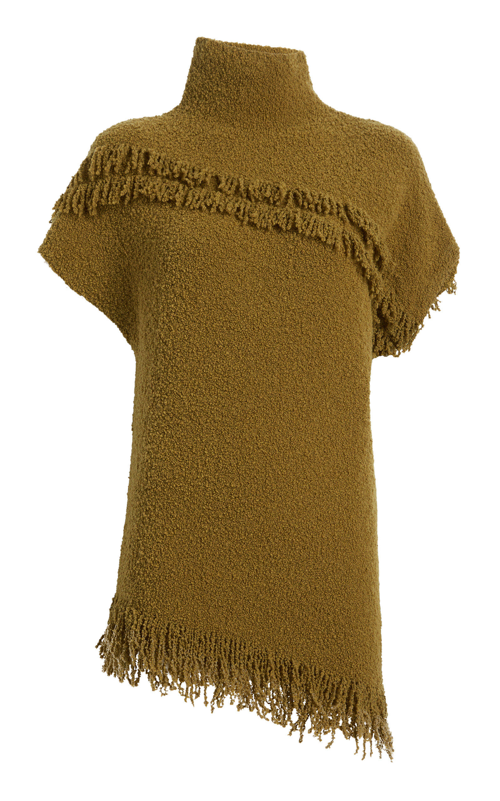 Proenza Schouler Frida Merino Wool Boucle Top In Brown