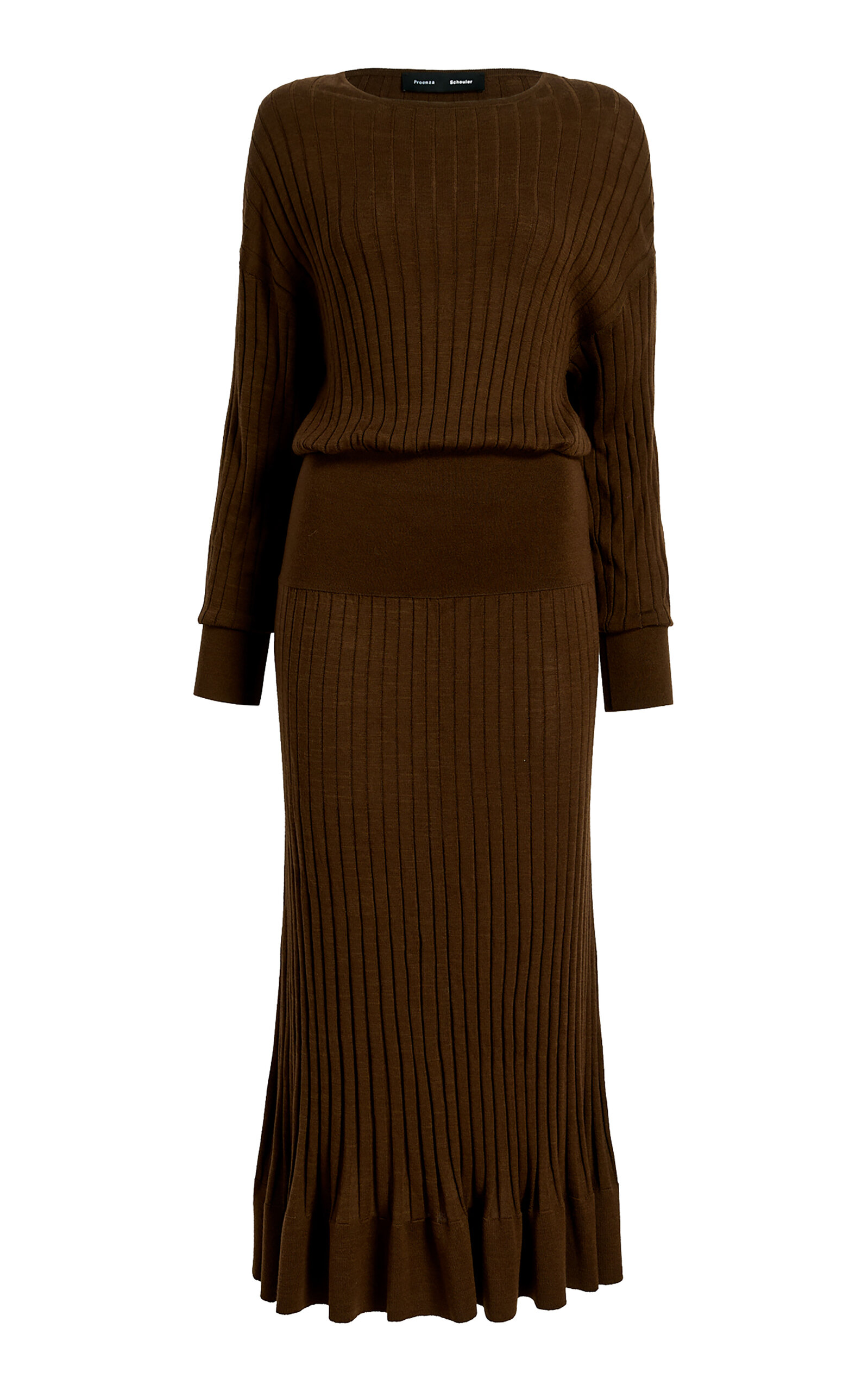 Proenza Schouler Talia Merino Sweater In Brown