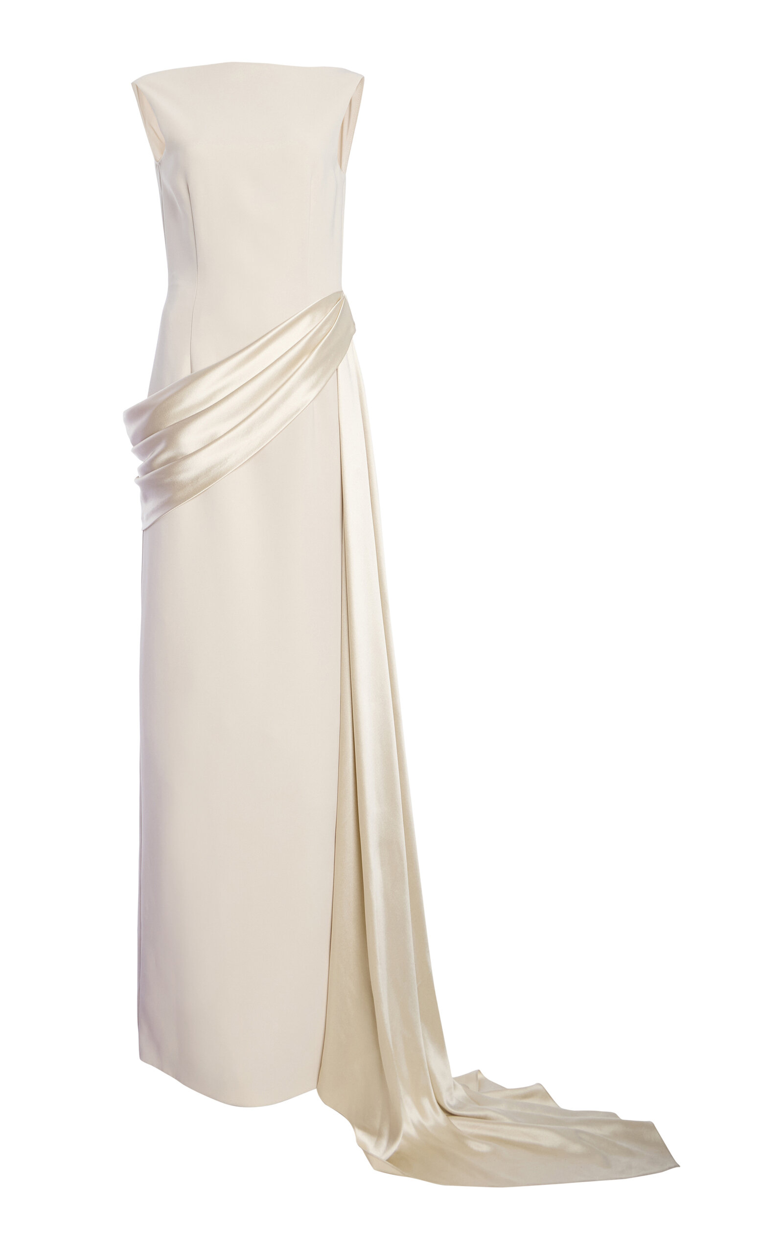 Atelier Prabal Gurung Satin-Crepe Sheath Gown - Moda Operandi