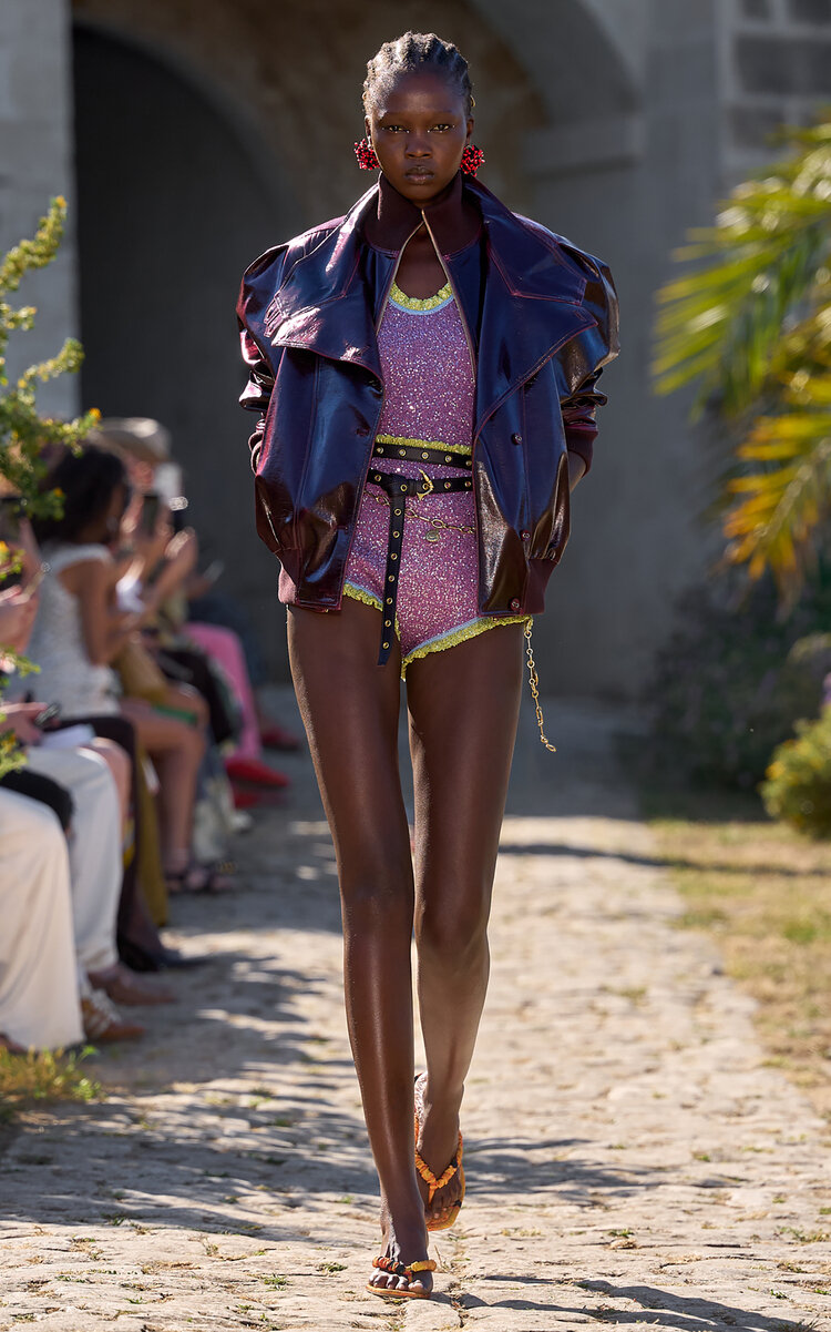 ALÉMAIS Salvador Faux Leather Bomber Jacket - Moda Operandi