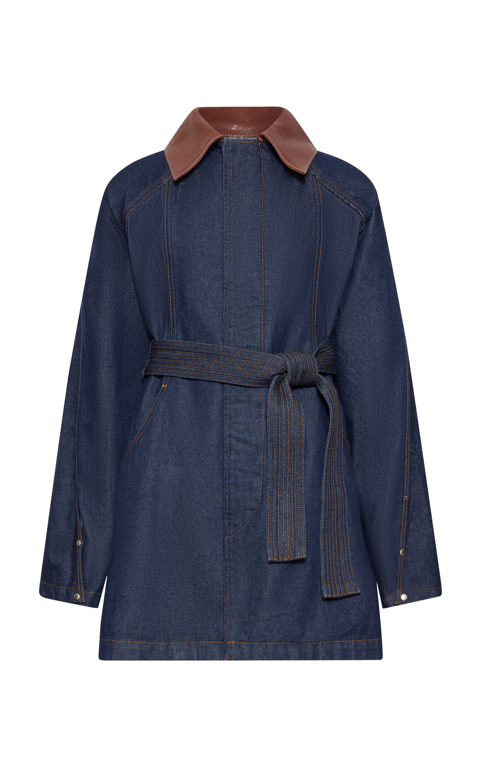 Ossou Sweep Cotton Coat - Moda Operandi