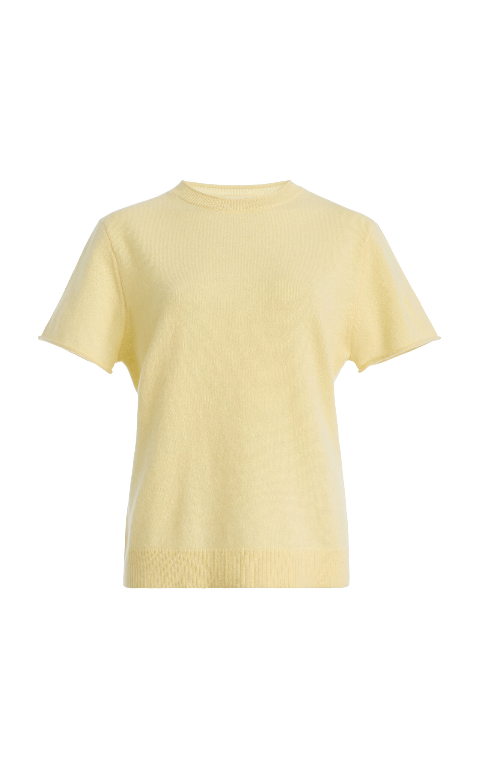 Dl1961 Cashmere Knit Tee In Yellow