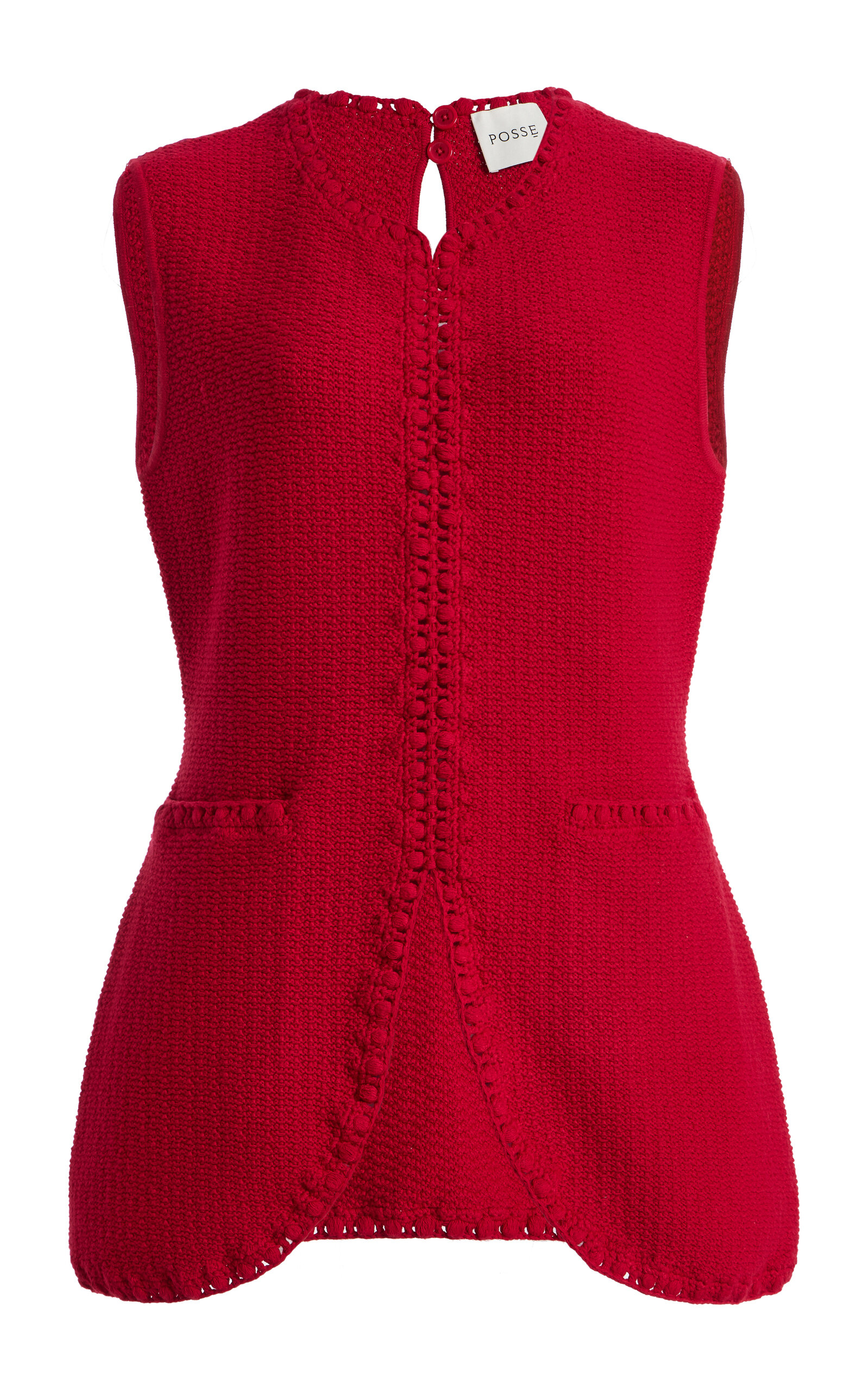 Posse - Harlan Knit Vest - Red - S - Moda Operandi