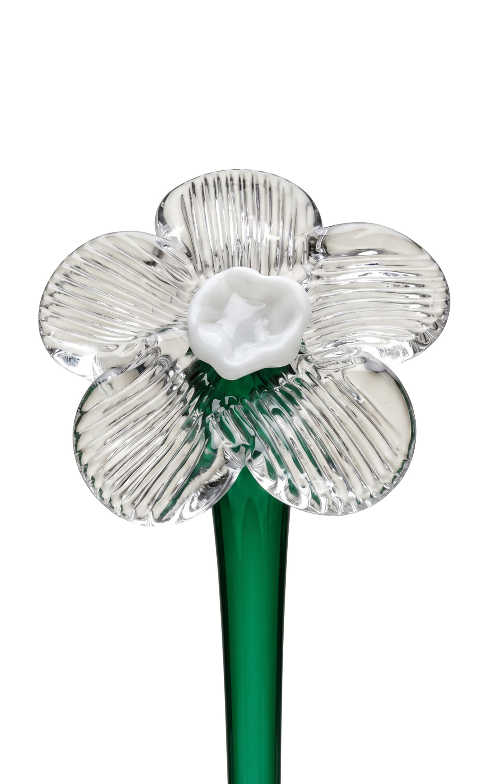 Lucie Claudia Podrabska - Mouthblown Crystal Glass Flower - Clear In Transparent