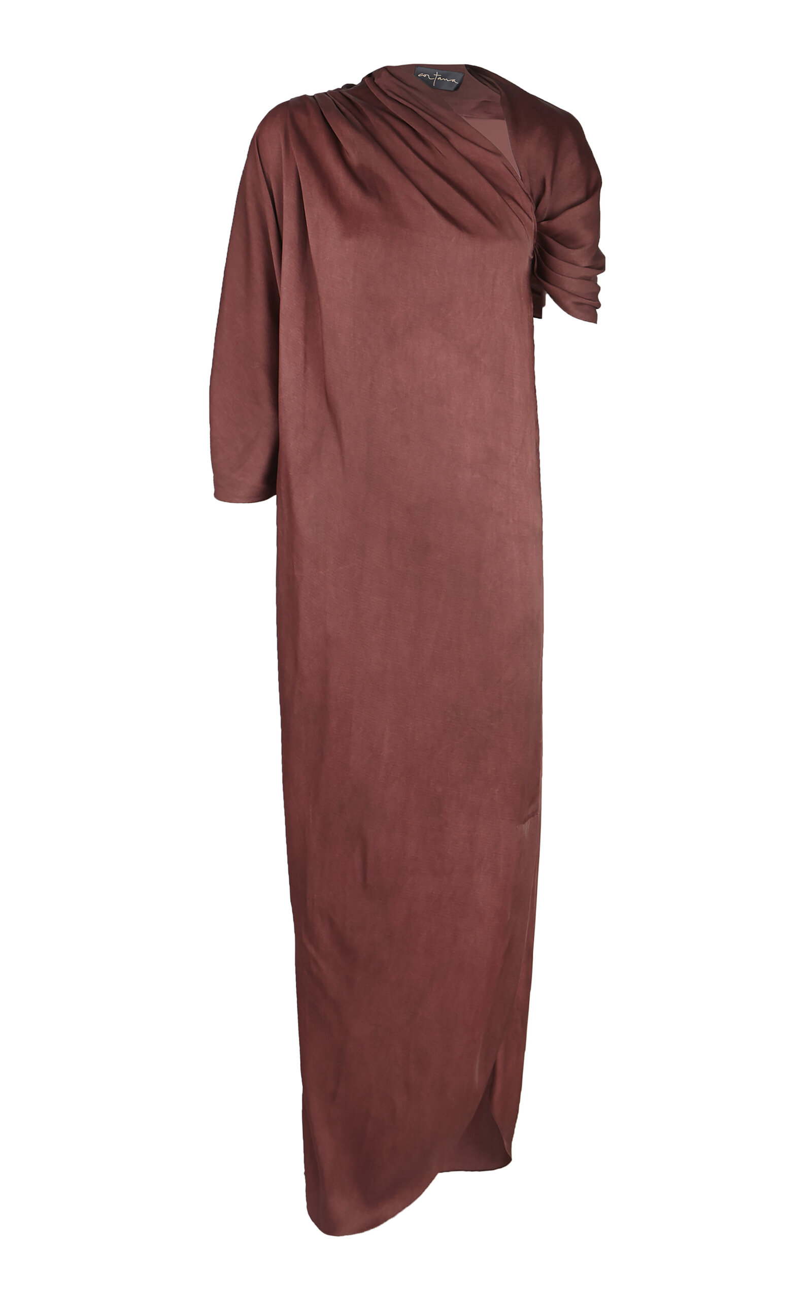 Cortana - Ocaso Satin Maxi Dress - Red - FR 42 - Moda Operandi