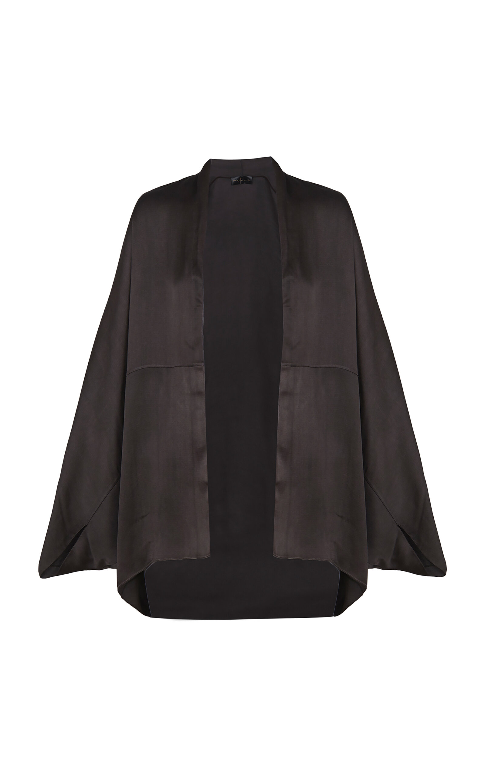 Cortana - Opalo Satin Jacket - Brown - OS - Moda Operandi