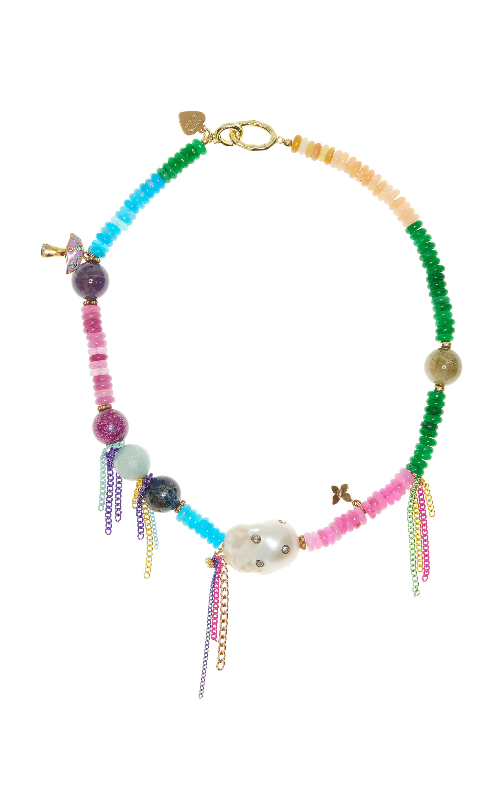 Joie DiGiovanni - Rainbow Multi-Stone Choker - Multi - OS - Moda Operandi - Gifts For Her