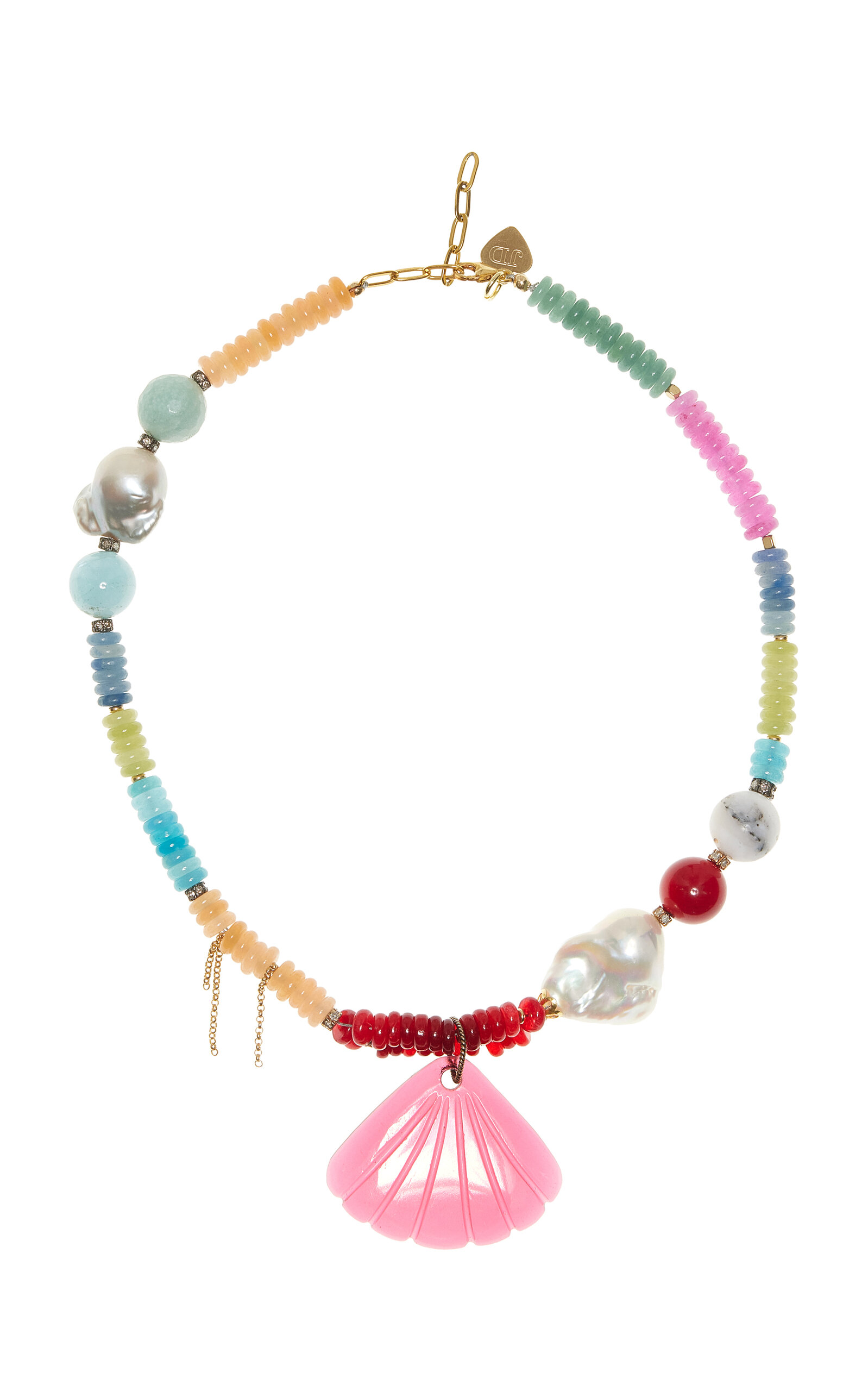 Joie DiGiovanni - Mermaid Rainbow Multi-Stone Necklace - Multi - OS - Moda Operandi - Gifts For Her