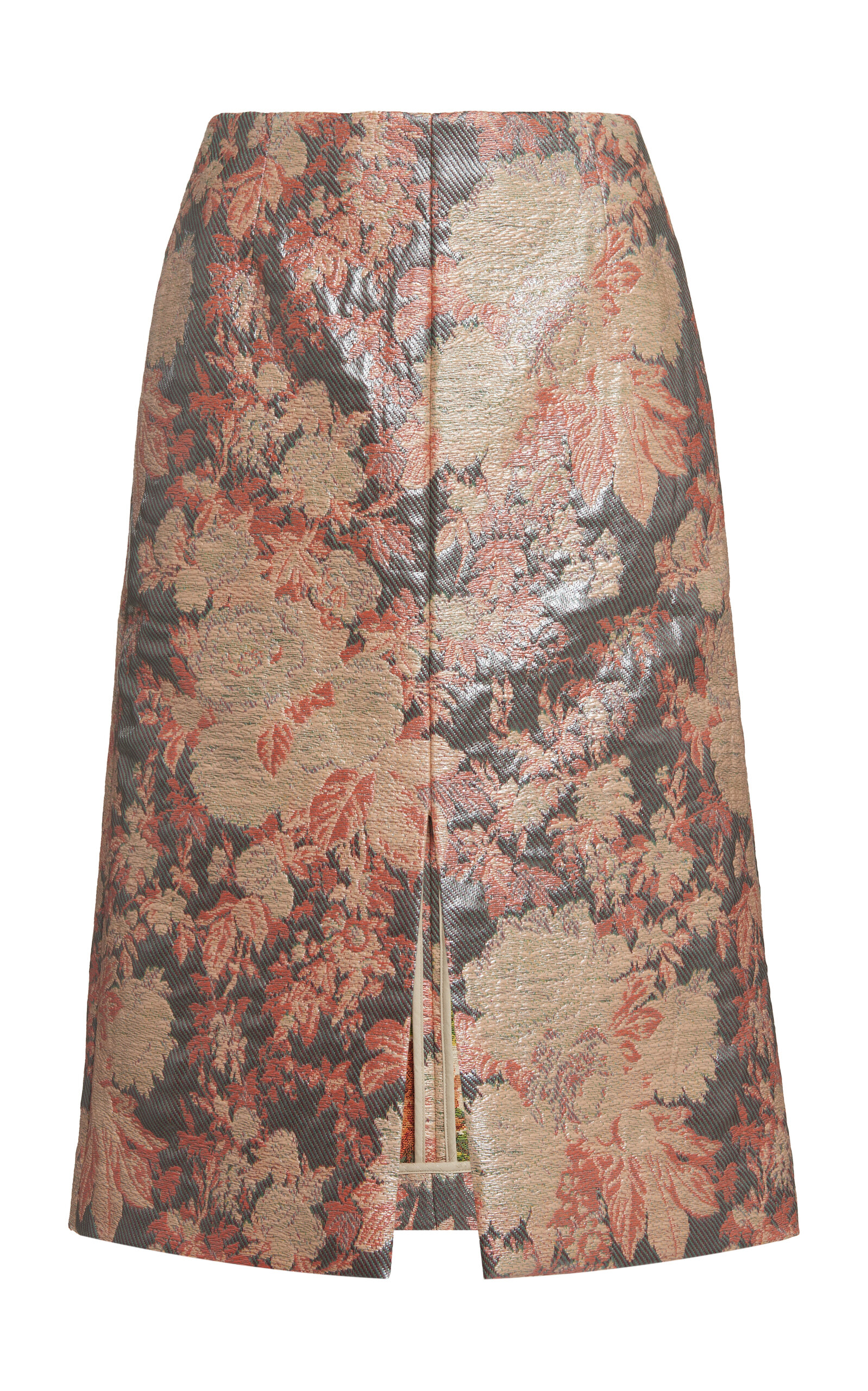 Dries Van Noten Sheya Cotton-blend A-line Skirt In Brown