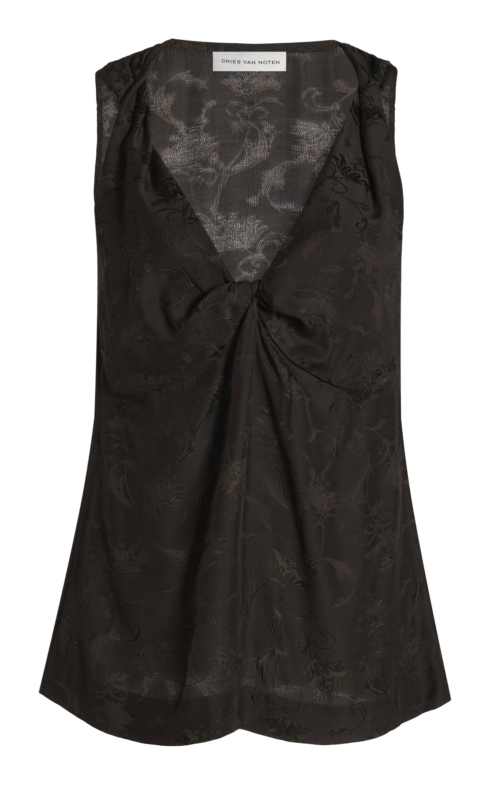 Dries Van Noten Cela Top In Brown