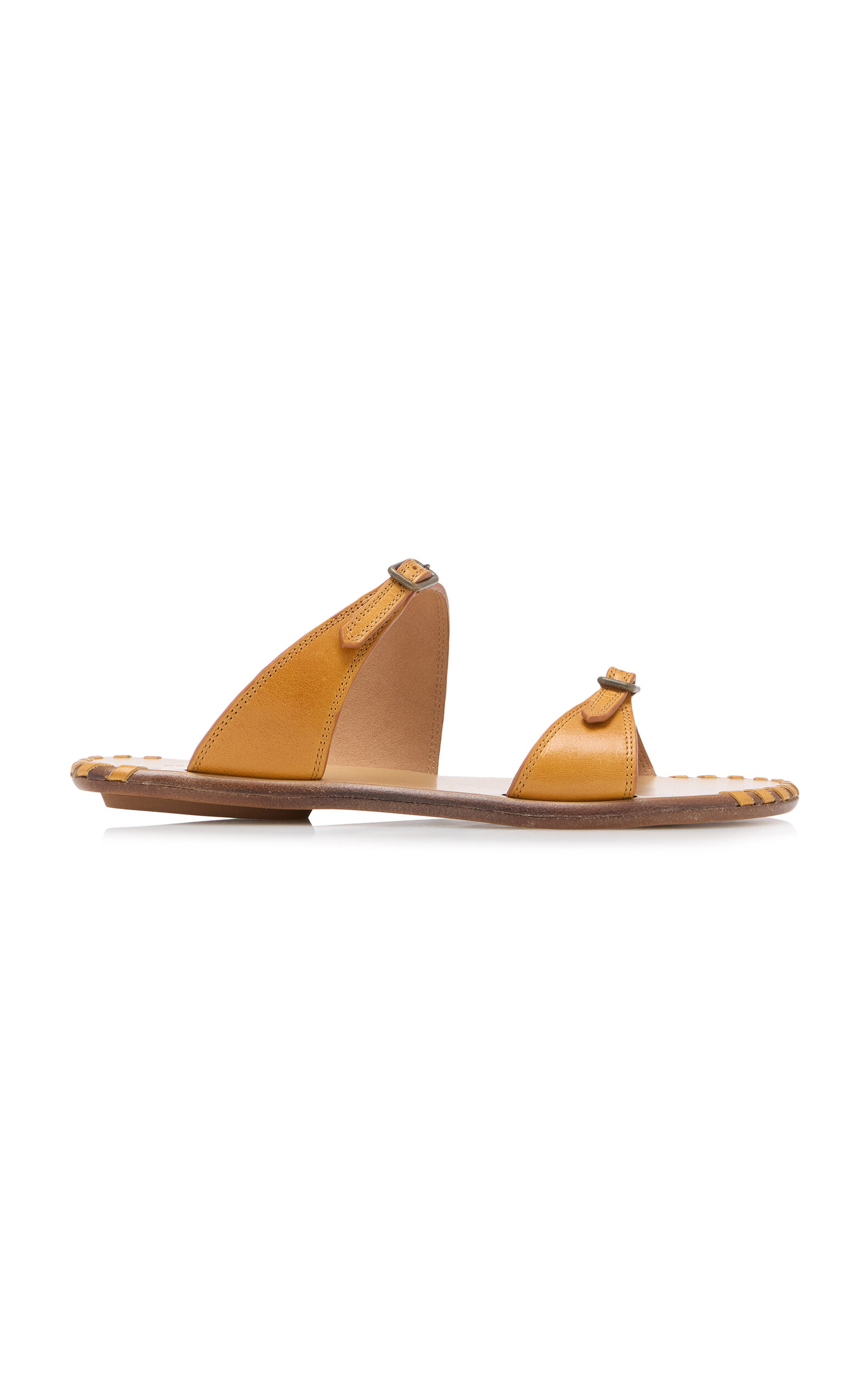 Dries Van Noten Mule Sandals In Gold