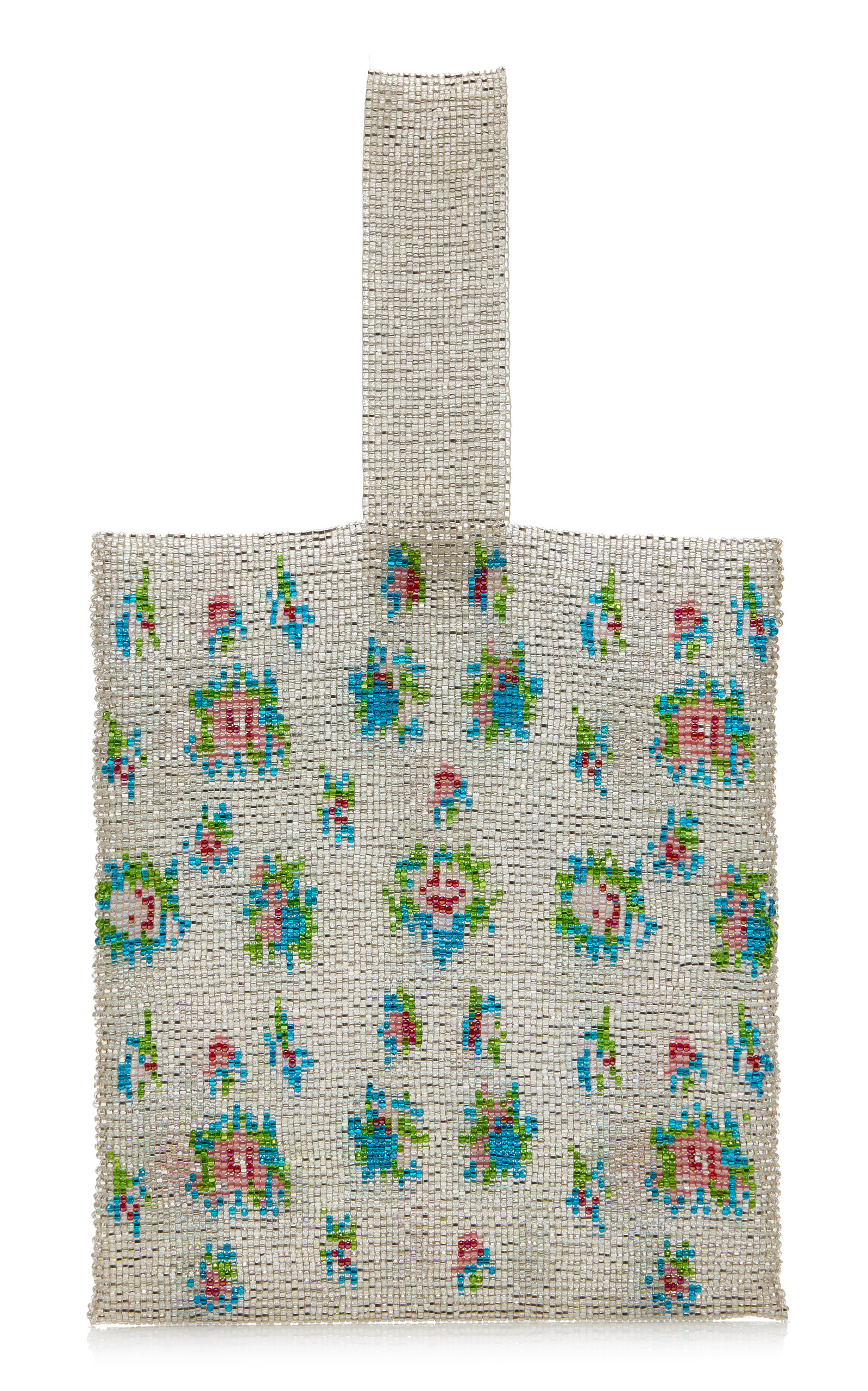 Pura Utz - Exclusive Floral Beaded Pouch - Floral - OS - Moda Operandi