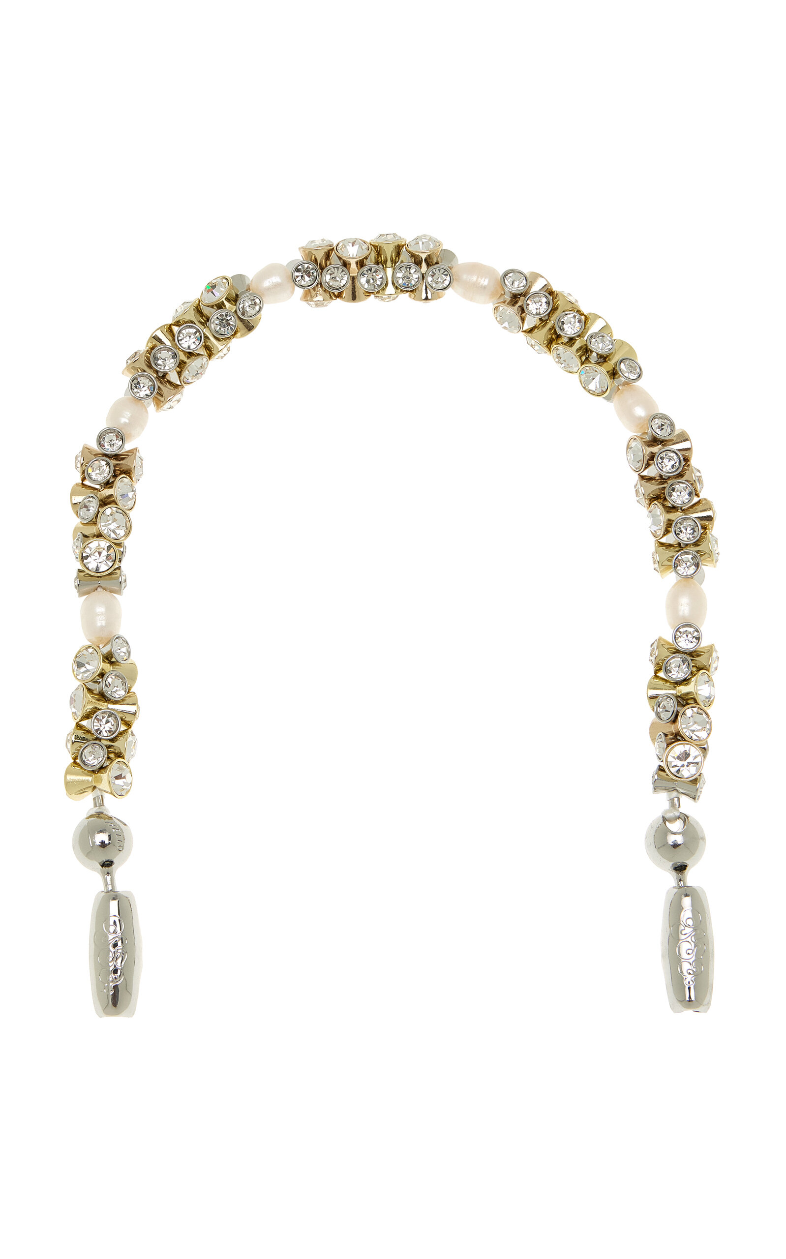 Ossa Pearl and Bezel Phone Strap Wristlet - Moda Operandi
