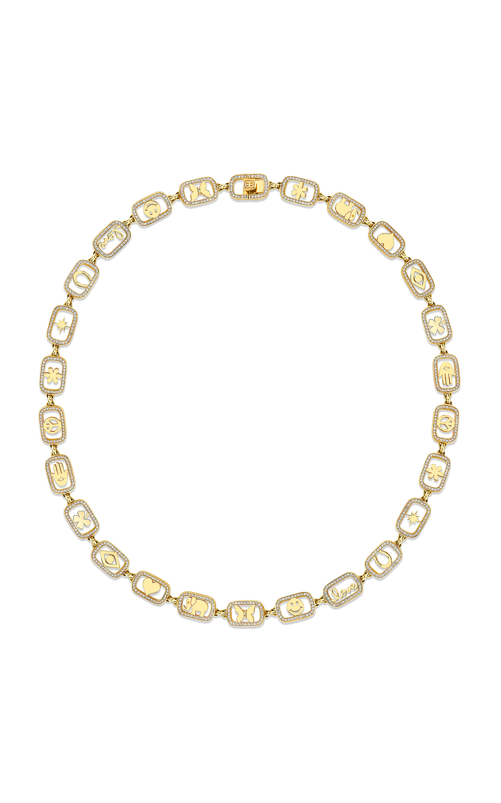 Sydney Evan – 14k Yellow Gold 25th Anniversary Open Icon Eternity Necklace – Gold – OS – Only At Moda Operandi – Gifts For Her