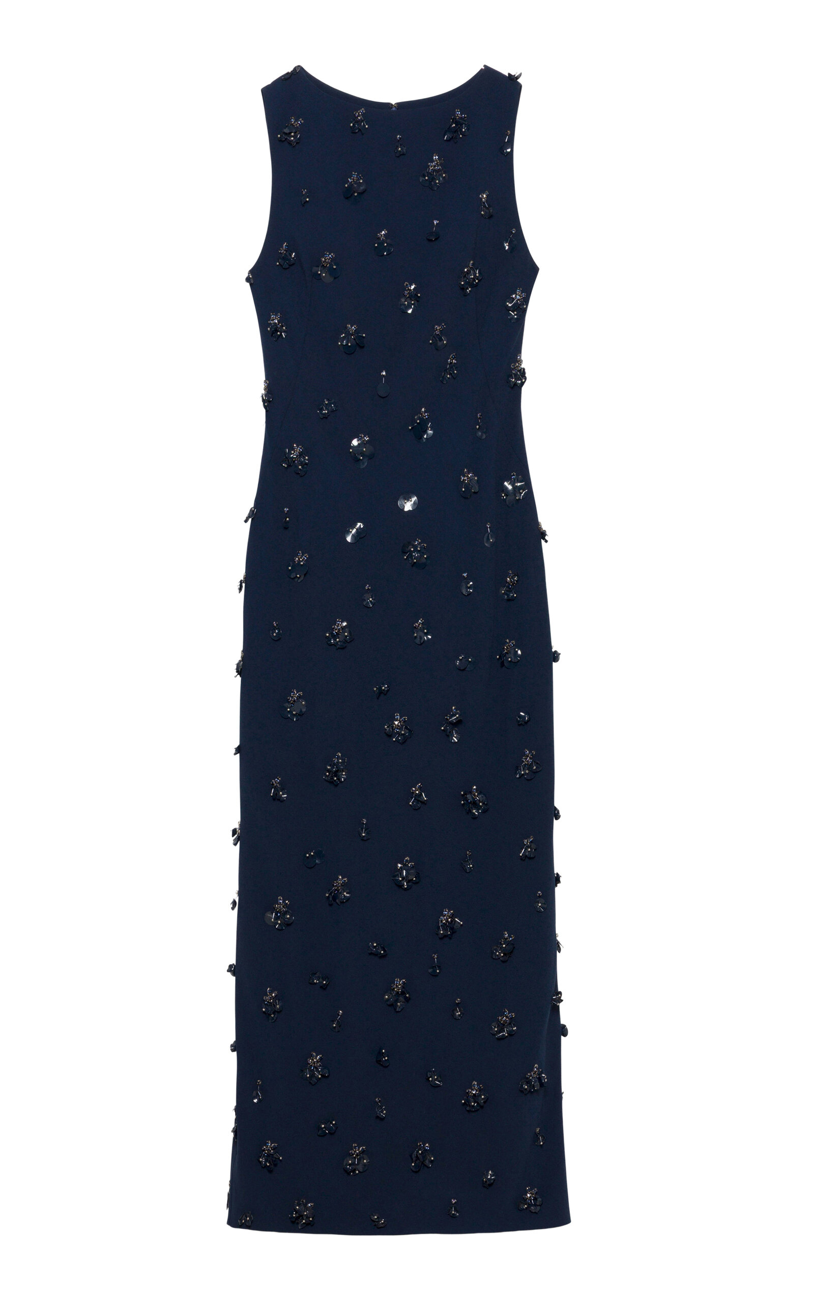 Simkhai Claudia Embellished Crepe Midi Dress In Black