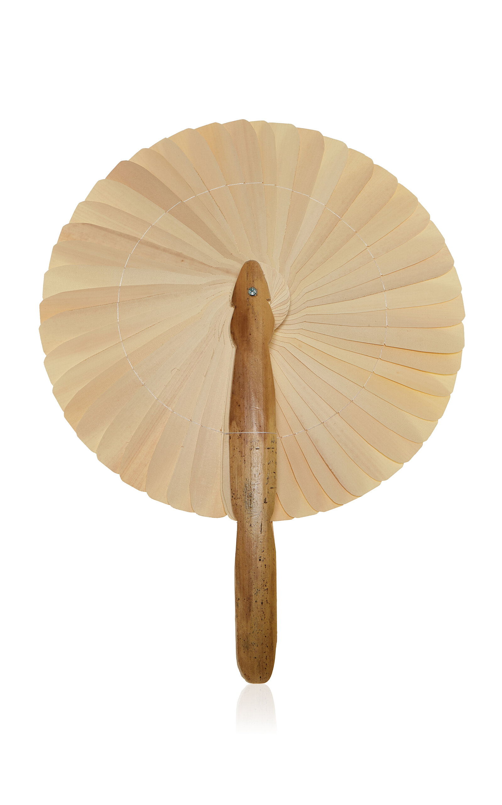 The Nice Fleet - Palm Leaves Wooden Fan - Neutral - Moda Operandi