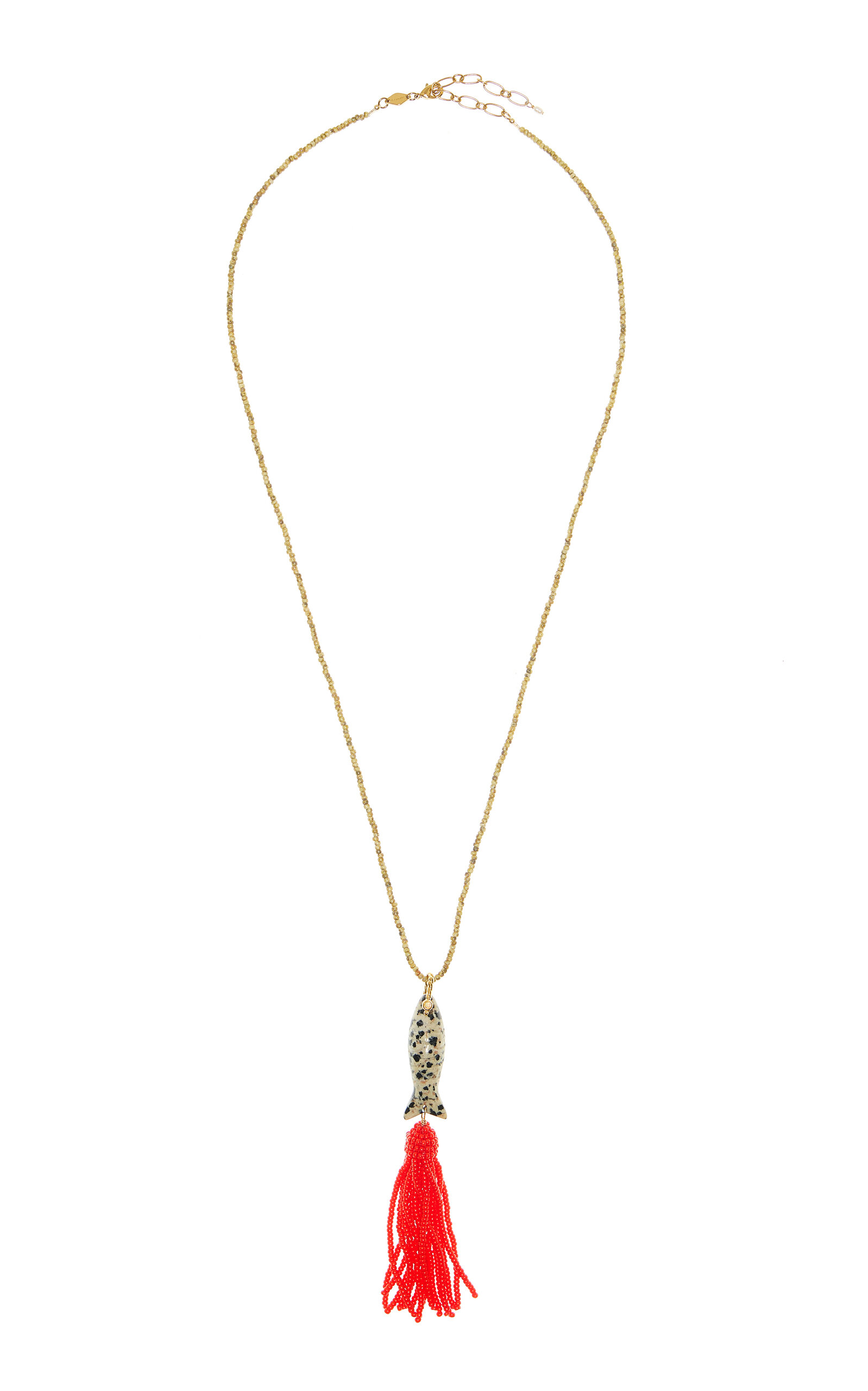 Anni Lu - Nomadica Tasseled Multi-Stone Necklace - Print - OS - Moda Operandi - Gifts For Her