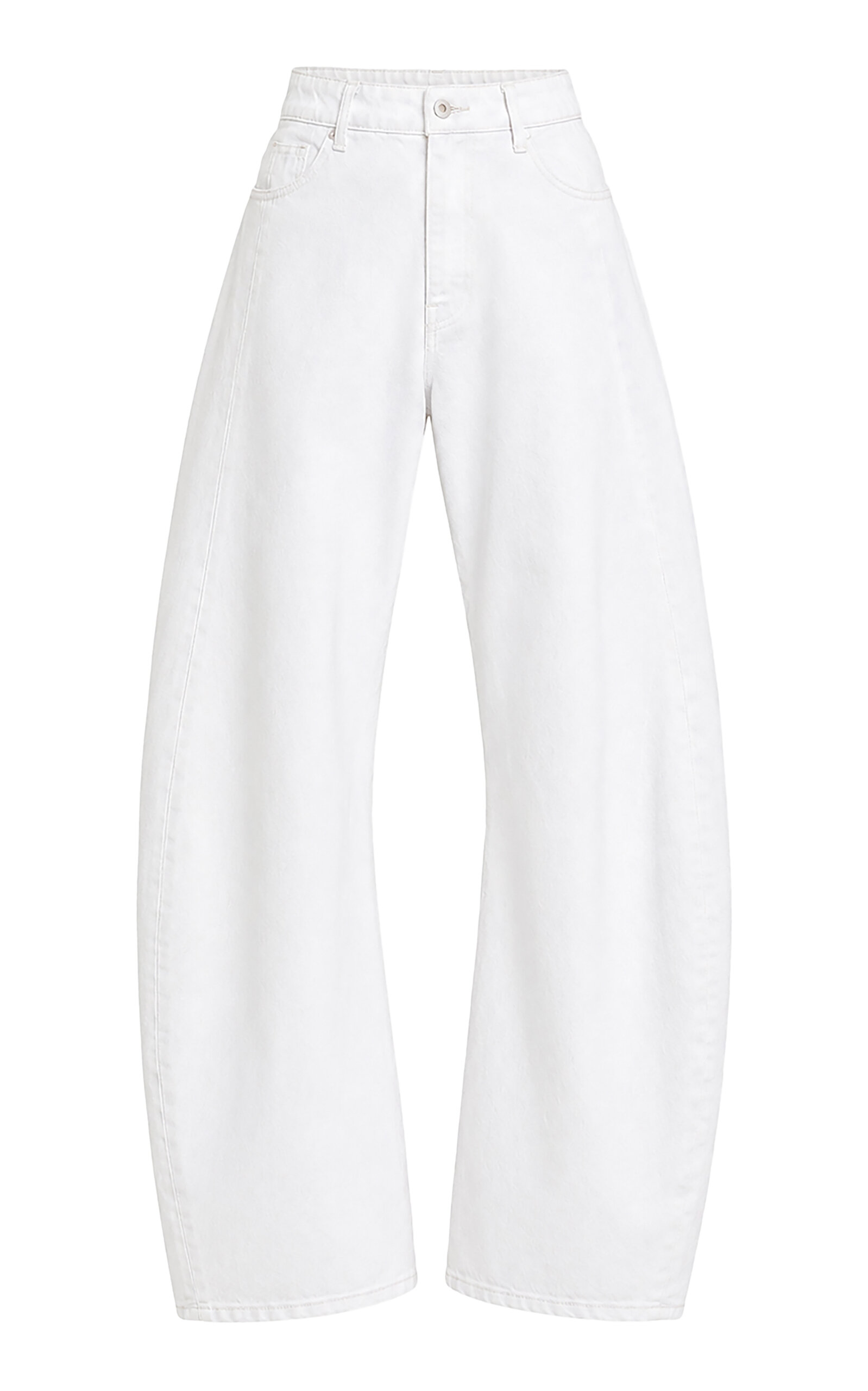 Source Unknown Elsy Barrel-leg Jeans In White