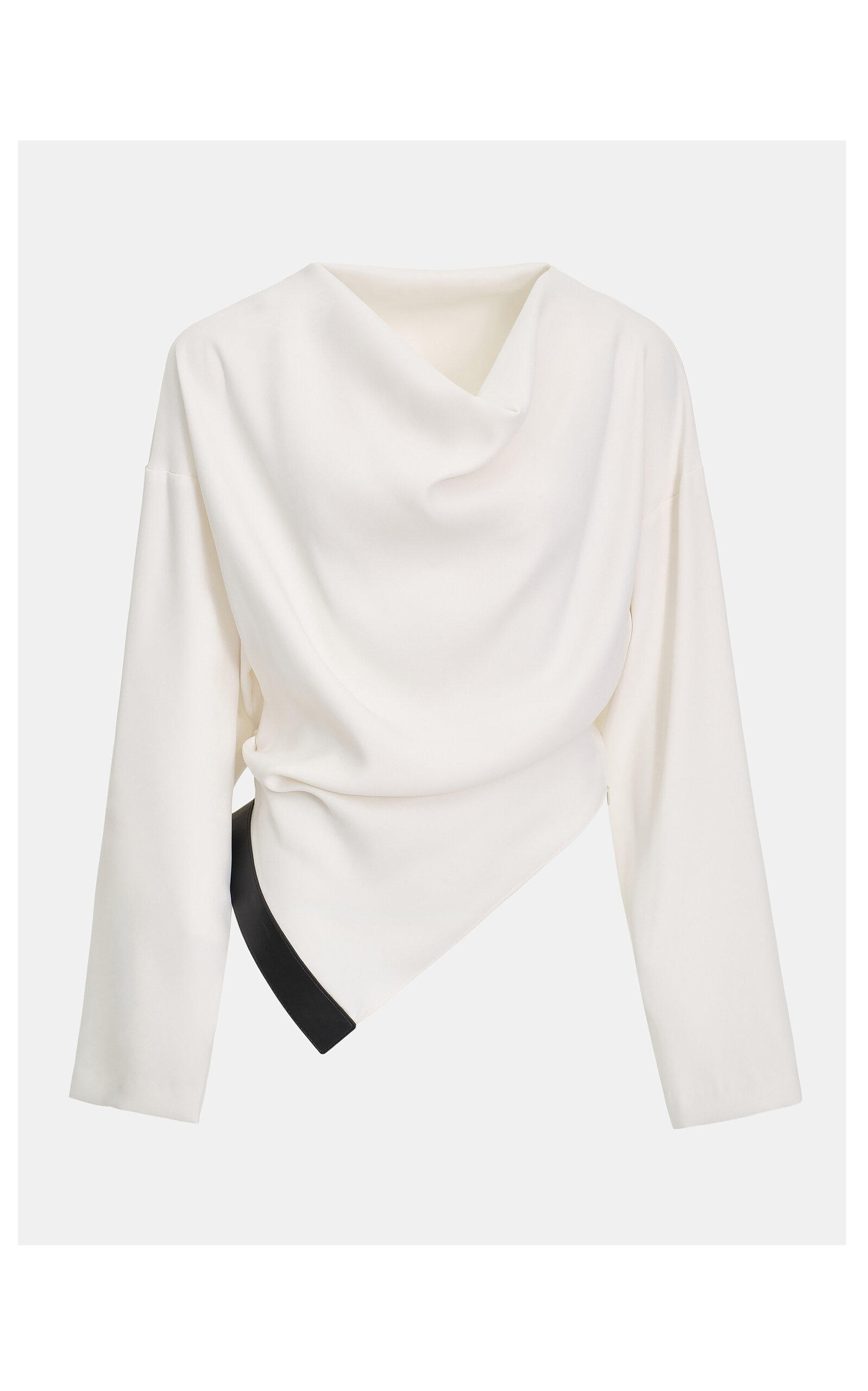 Source Unknown Amalia Draped Top In White