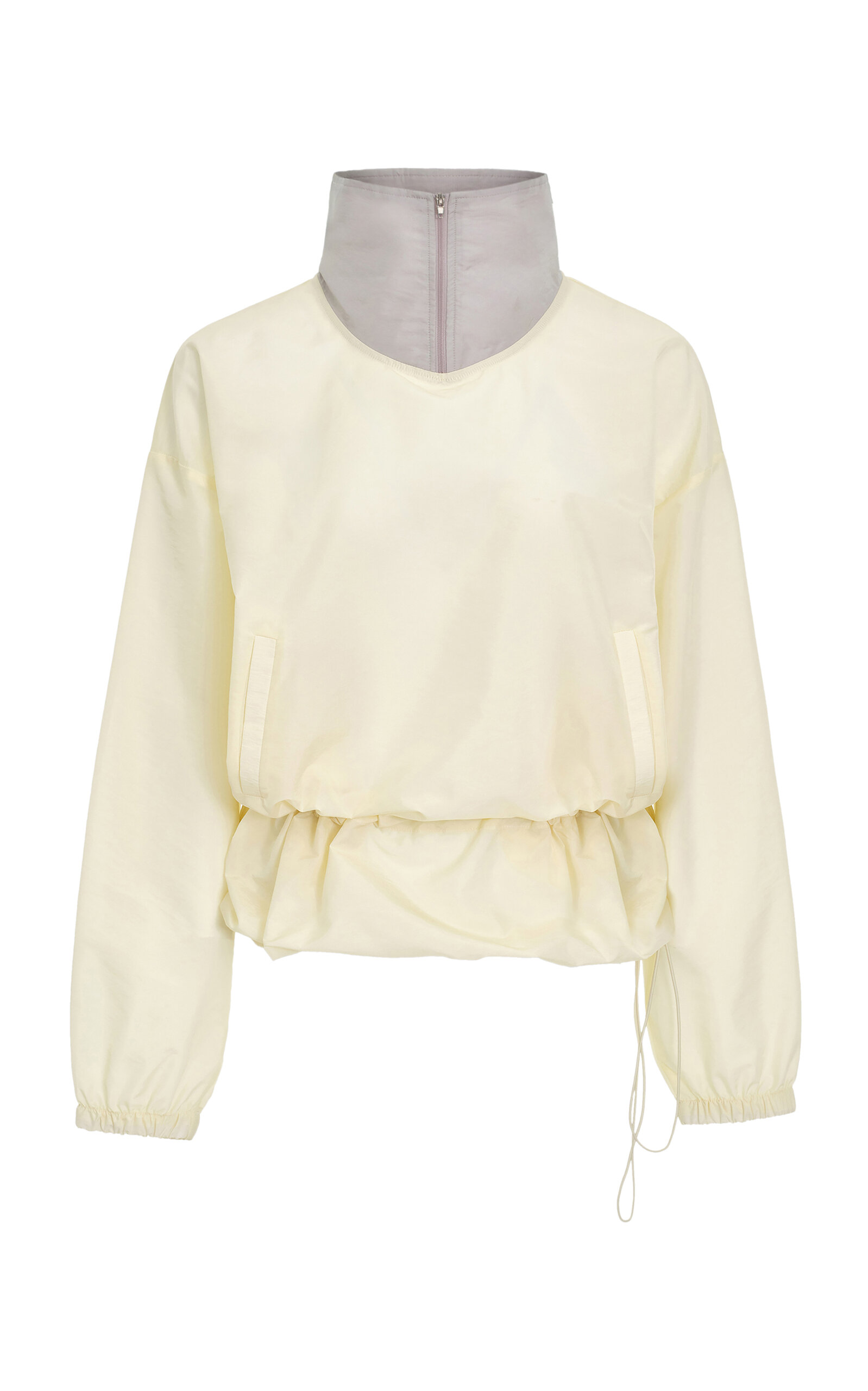 Source Unknown Callyn Zip Collar Shell Anorak In Yellow