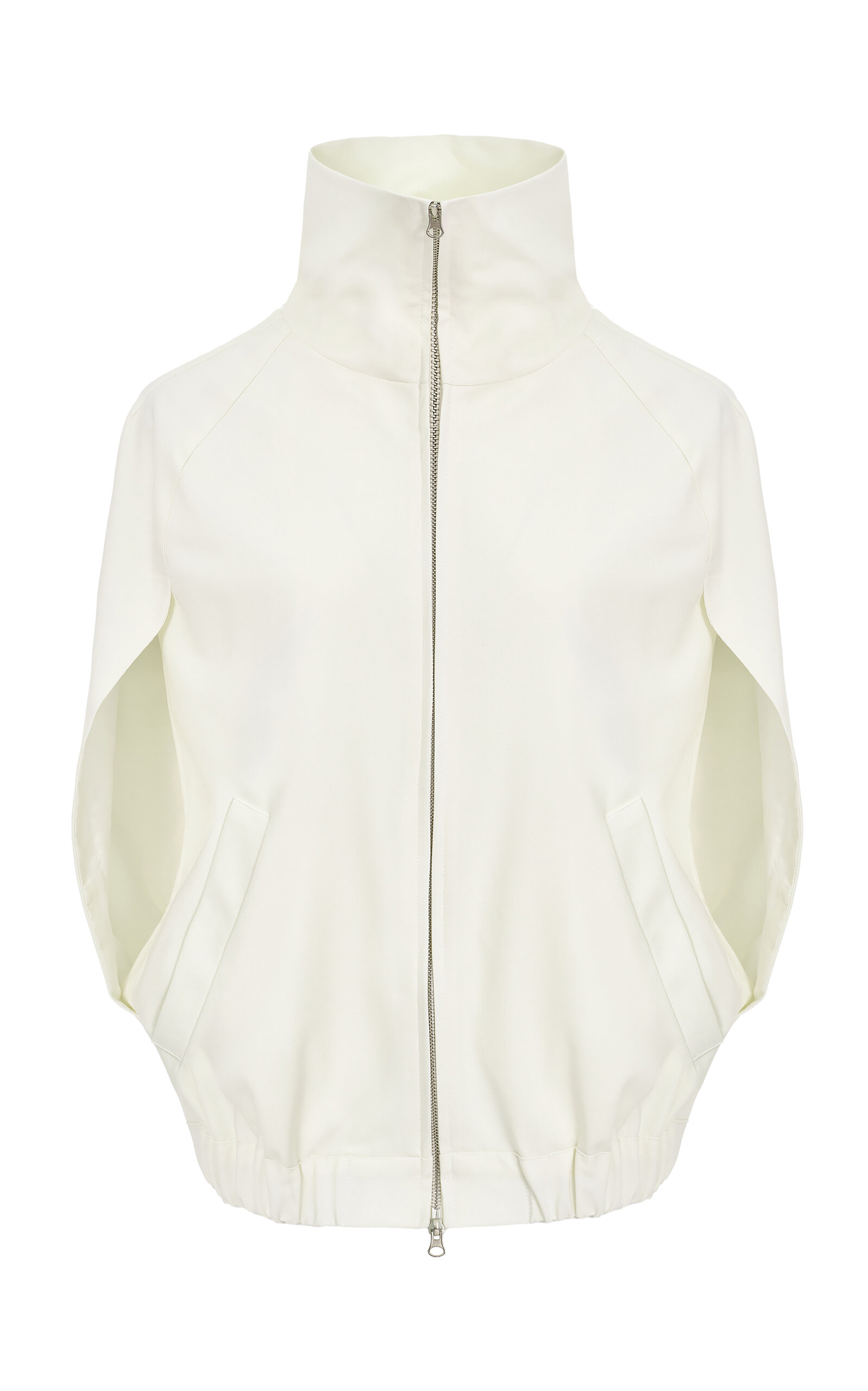 Source Unknown Leroy Cape Bomber Jacket In White