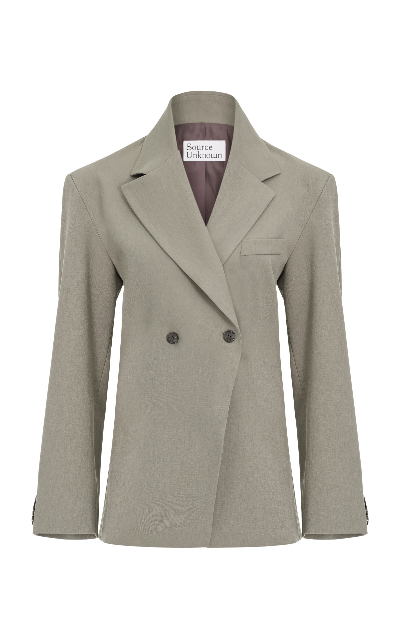 Source Unknown Nangy Cinched Blazer In Brown