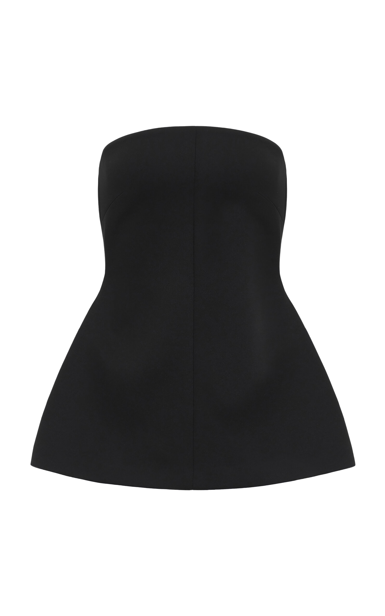 Source Unknown Rubik Peplum Top In Black