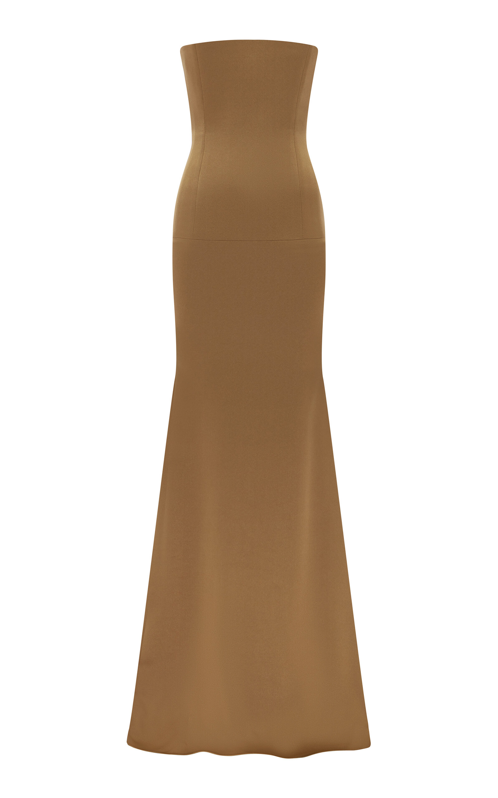 Alex Perry Strapless Longline Satin Crepe Gown - Moda Operandi