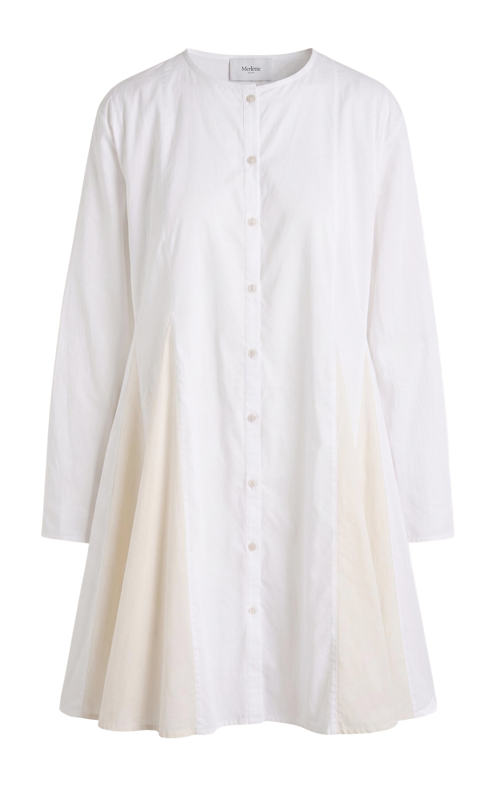 Merlette Rosaura Cotton Mini Dress In White