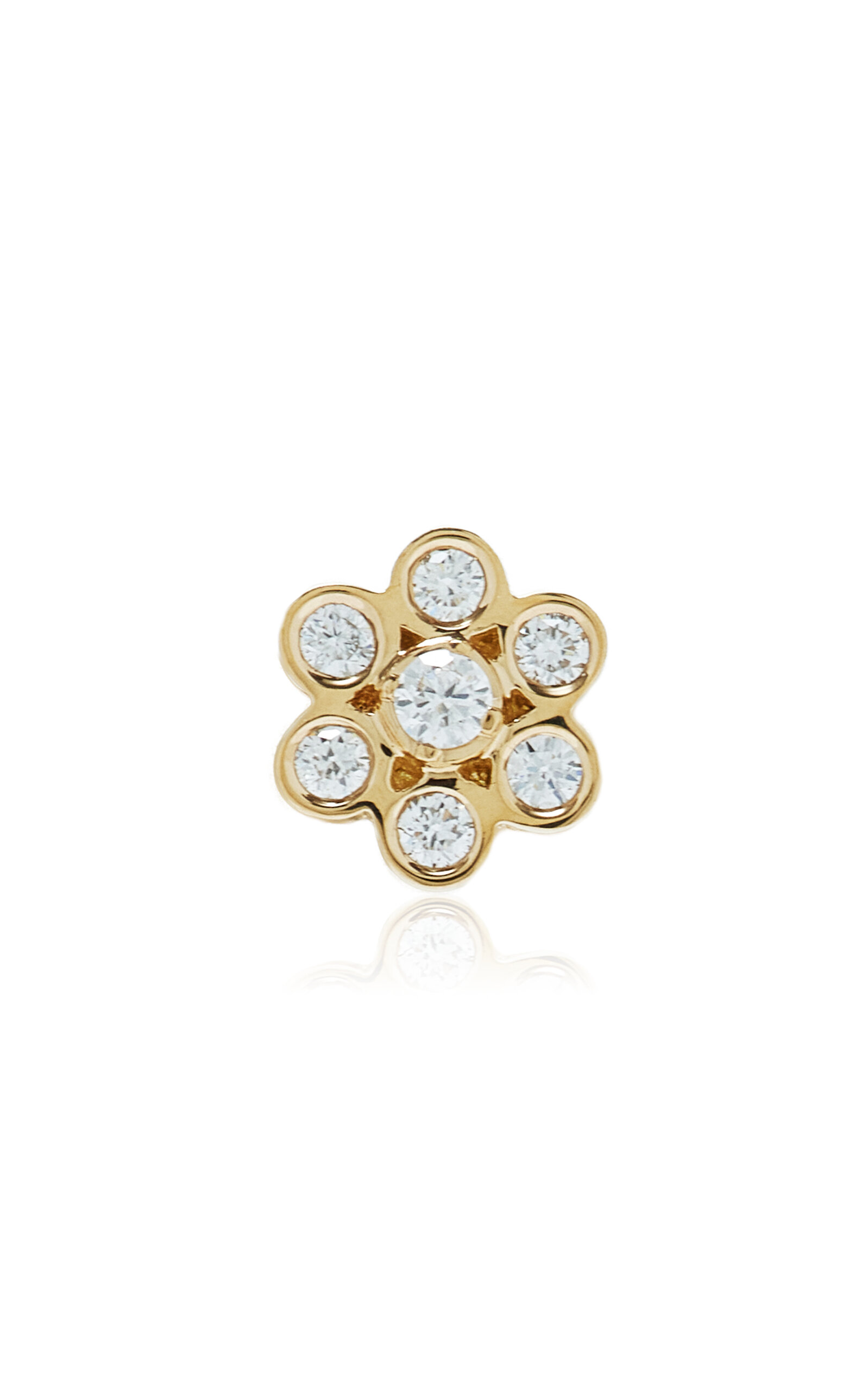 Sophie Bille Brahe - Petite Lily 18K Yellow Gold Diamond Single Earring - Gold - OS - Moda Operandi - Gifts For Her
