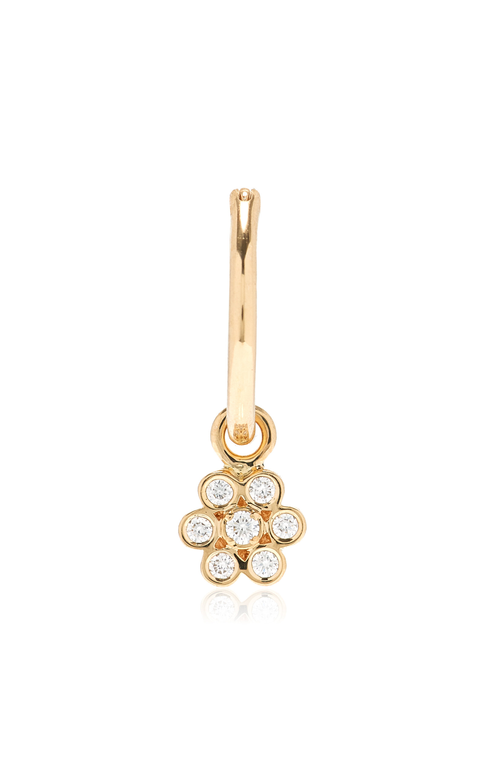 Sophie Bille Brahe - Lily 18K Yellow Gold Diamond Single Earring - Gold - OS - Moda Operandi - Gifts For Her