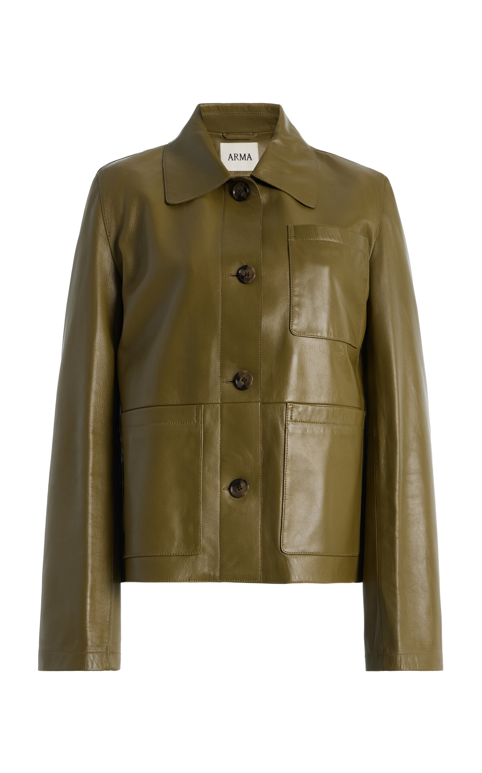 ARMA Laureen Leather Jacket - Moda Operandi