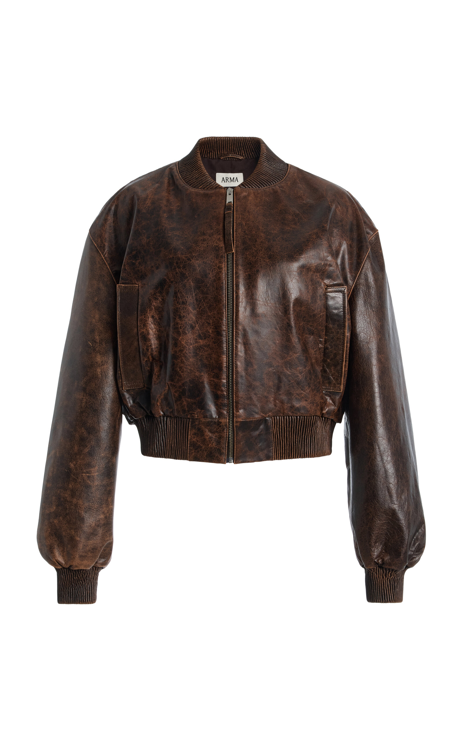 ARMA Hannan Vintage Leather Jacket - Moda Operandi