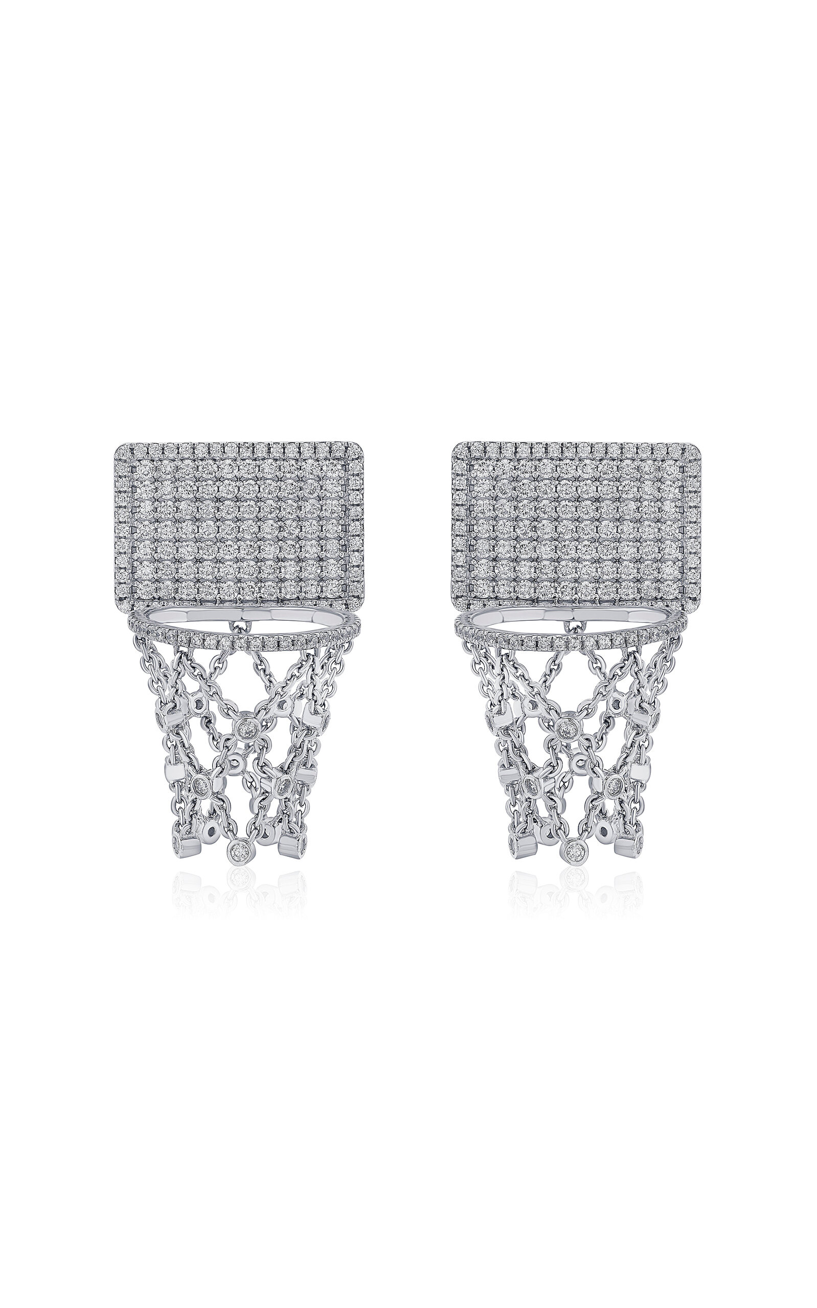 Ashna Mehta Basketball Hoop Earrings - Moda Operandi
