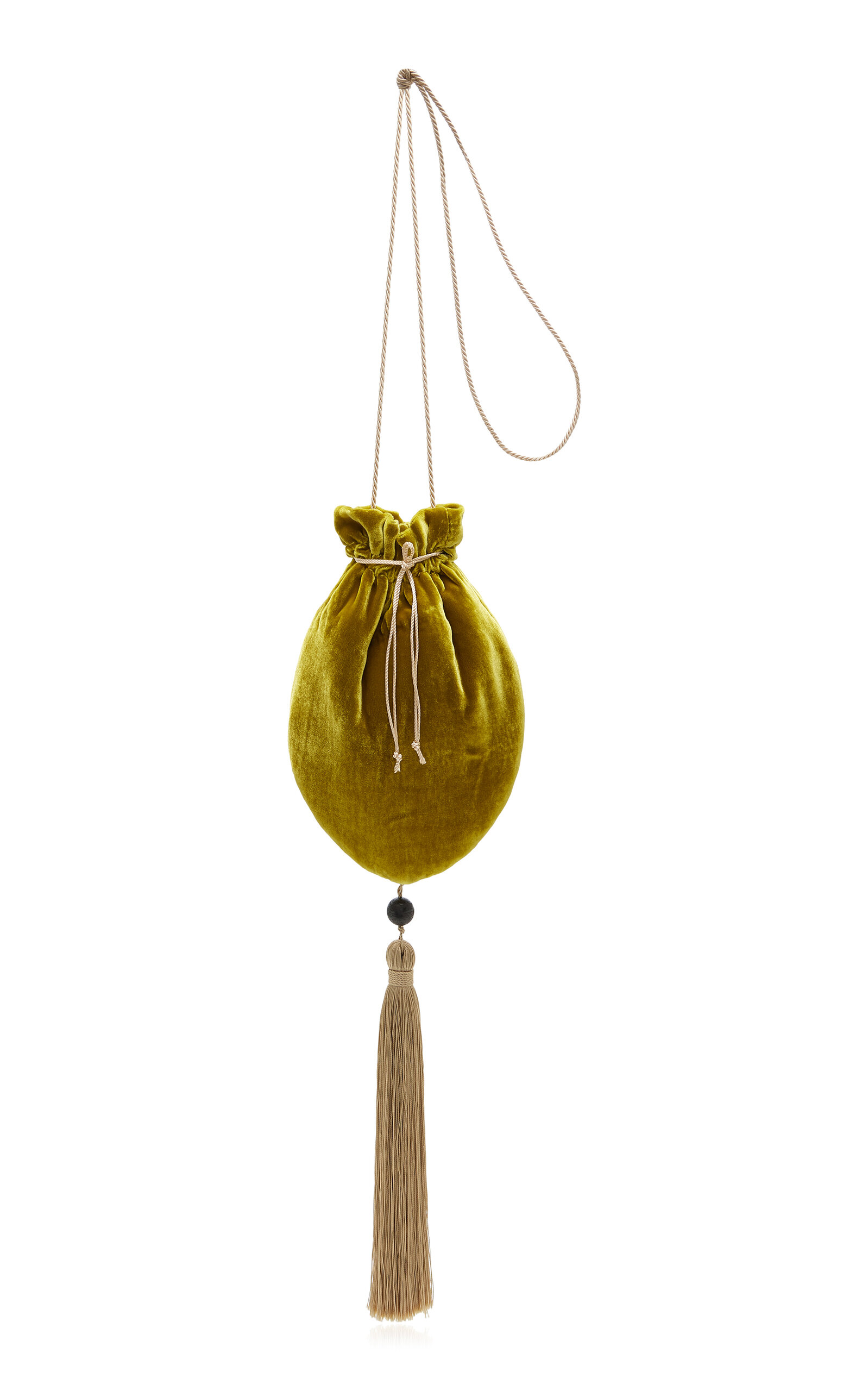 Le Sundial - Silk Velvet Bag - Green - OS - Moda Operandi