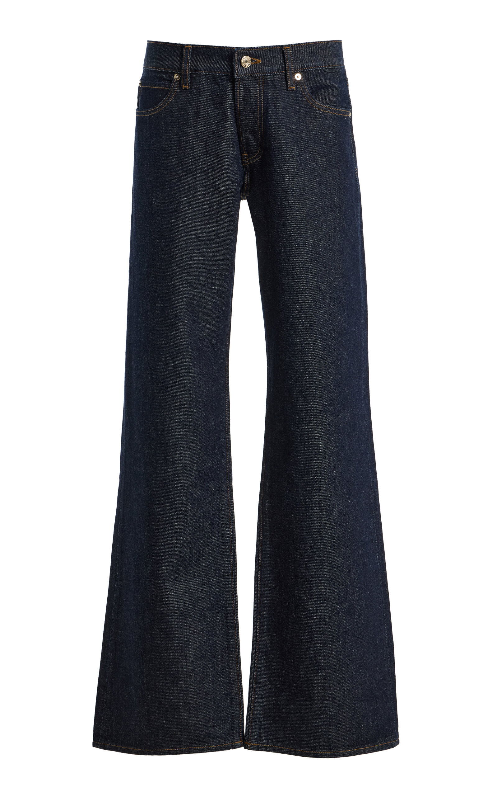 FRAME - x Amelia Gray The Gray Rigid Low-Rise Bootcut Jeans - Dark Wash - 31 - Moda Operandi