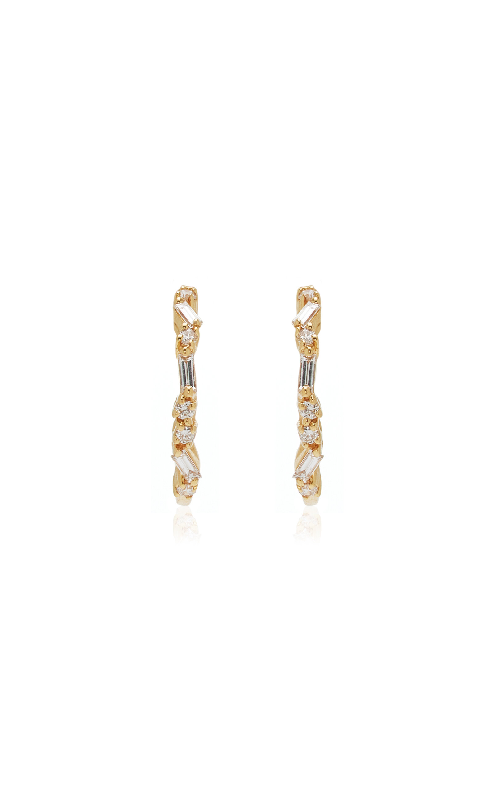 Suzanne Kalan - Classic 18K Yellow Gold Diamond Earrings - Gold - OS - Moda Operandi - Gifts For Her